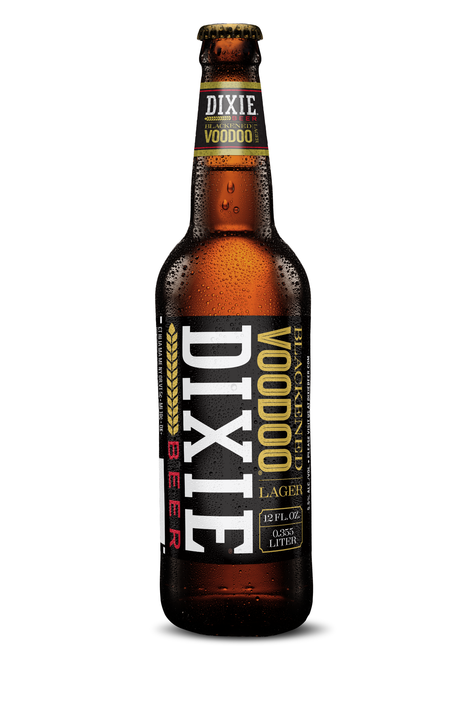 Dixie Blackened Voodoo 12 oz. Bottle Design