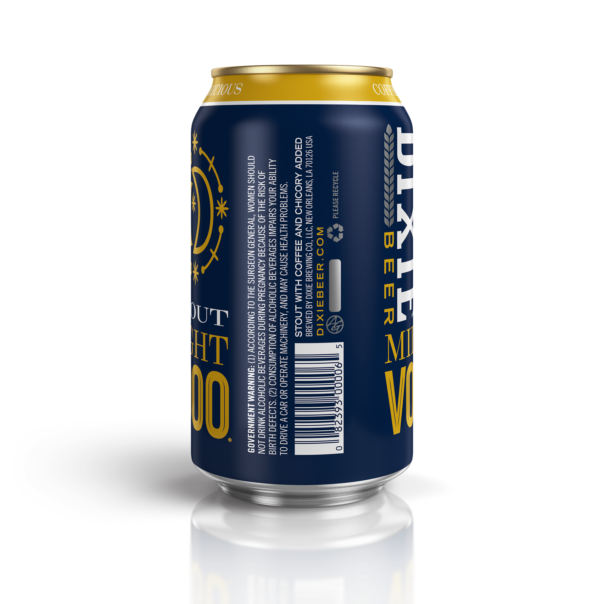 Midnight Voodoo Coffee Stout 12 oz. Can Design