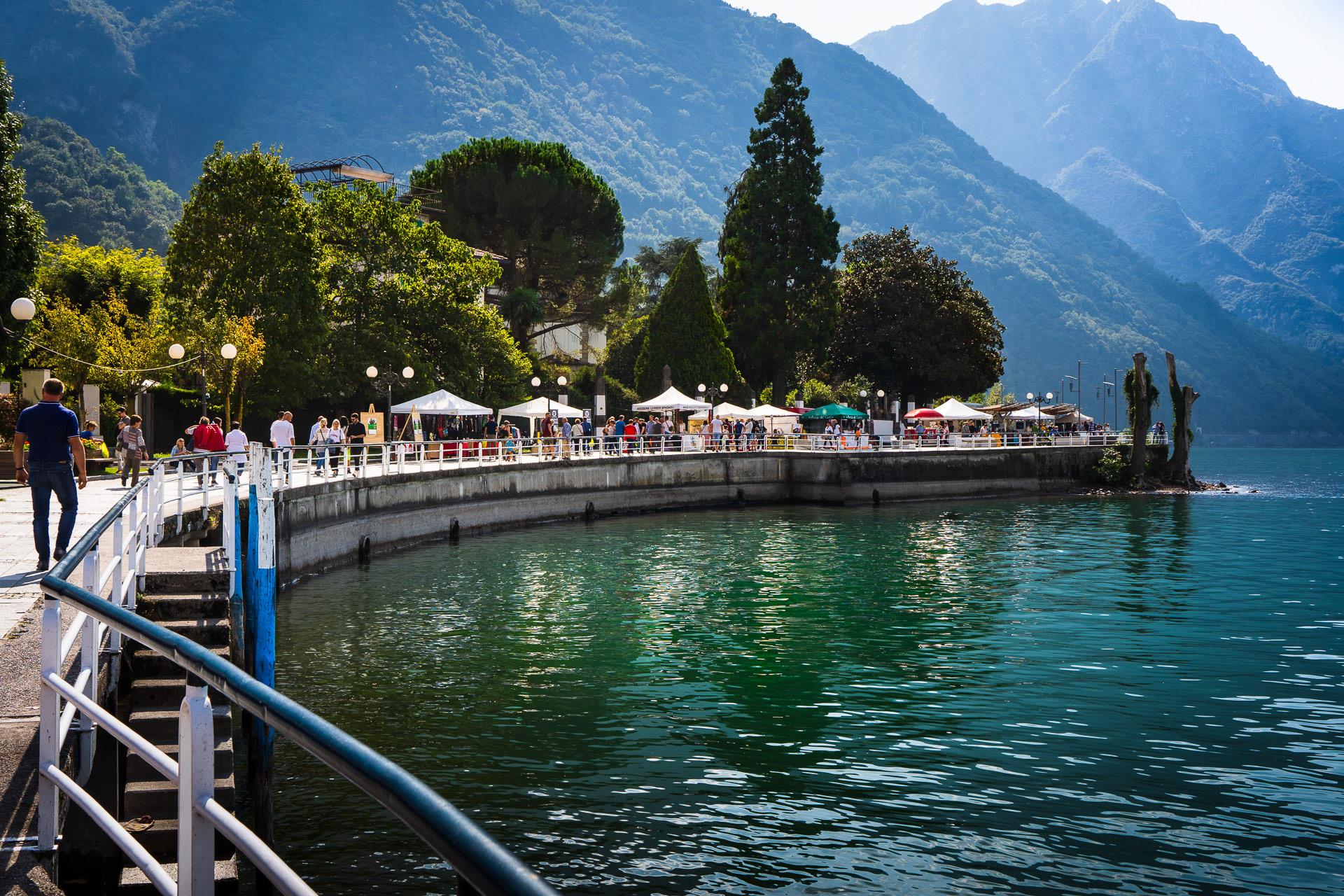 The village of Pisogne lies at the northern end of Lake Iseo.