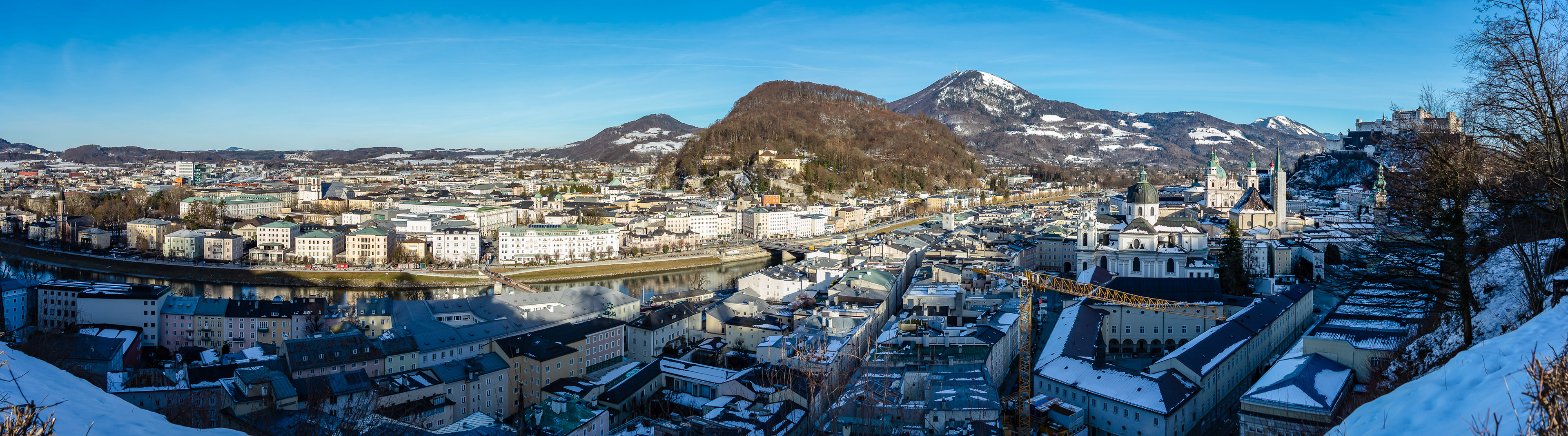 Panorama (view from cafe Stadtalm on the Mönchsberg to the east)