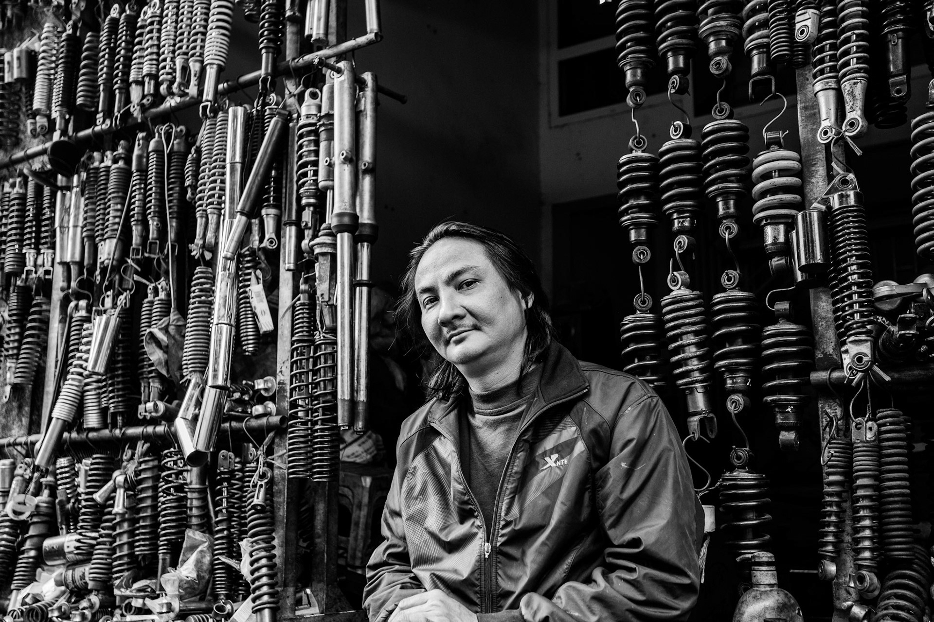 Spark plug trader. Vietnam. 
