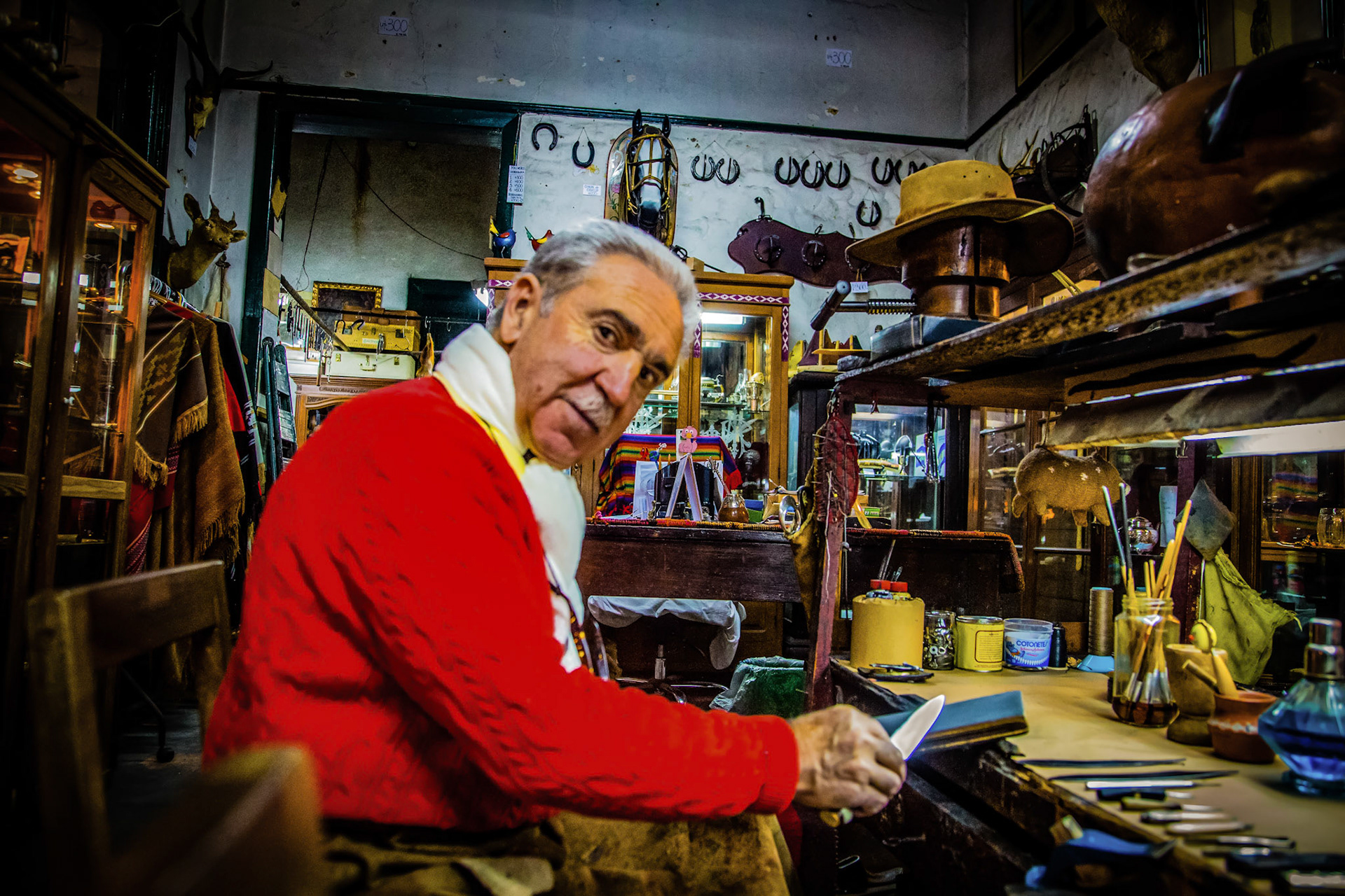 Knife maker. Buenos Aires, Argentina. 