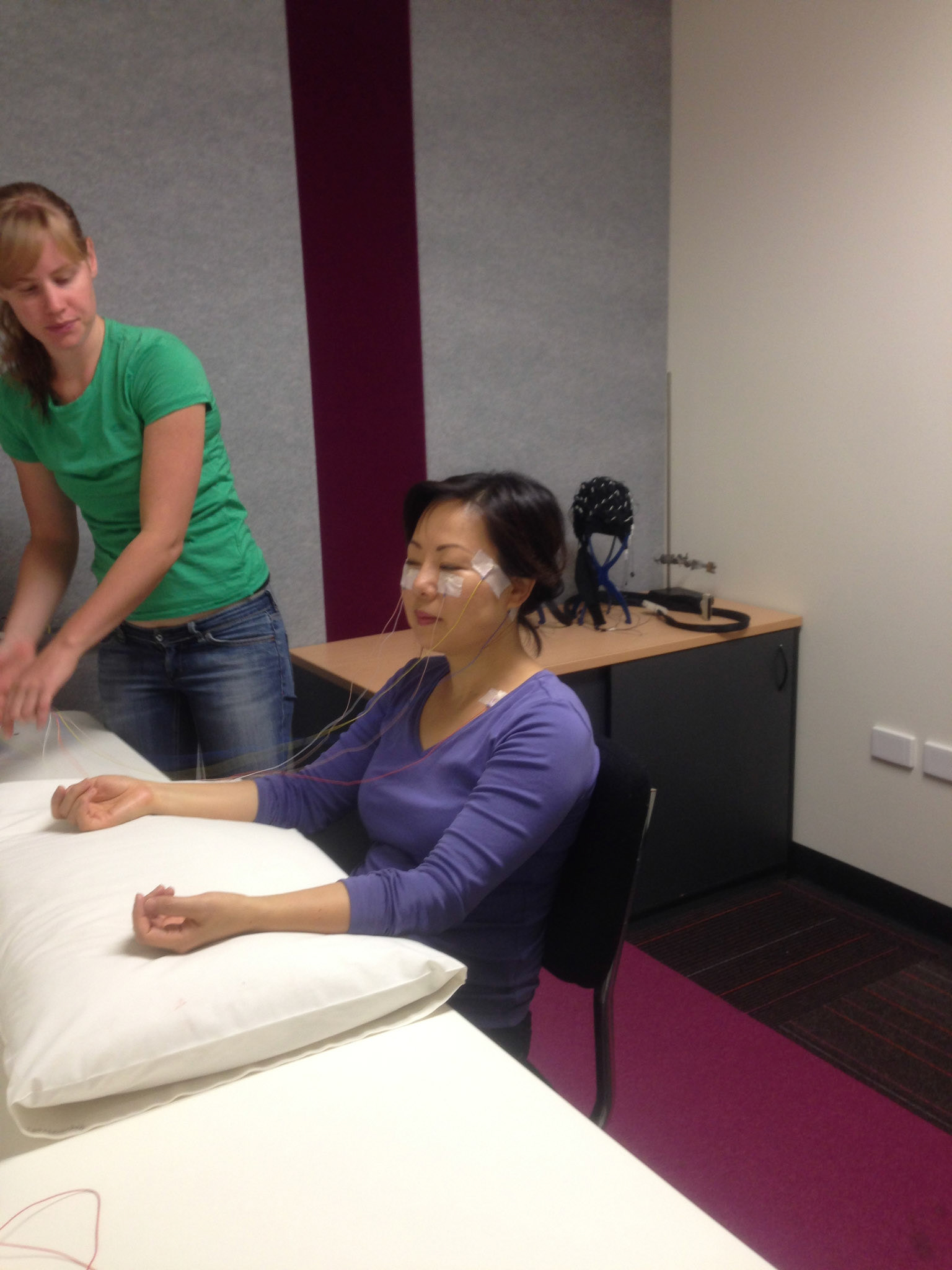 Dr Sarah Wallwork researching on defensive personal space (peri-personal space)