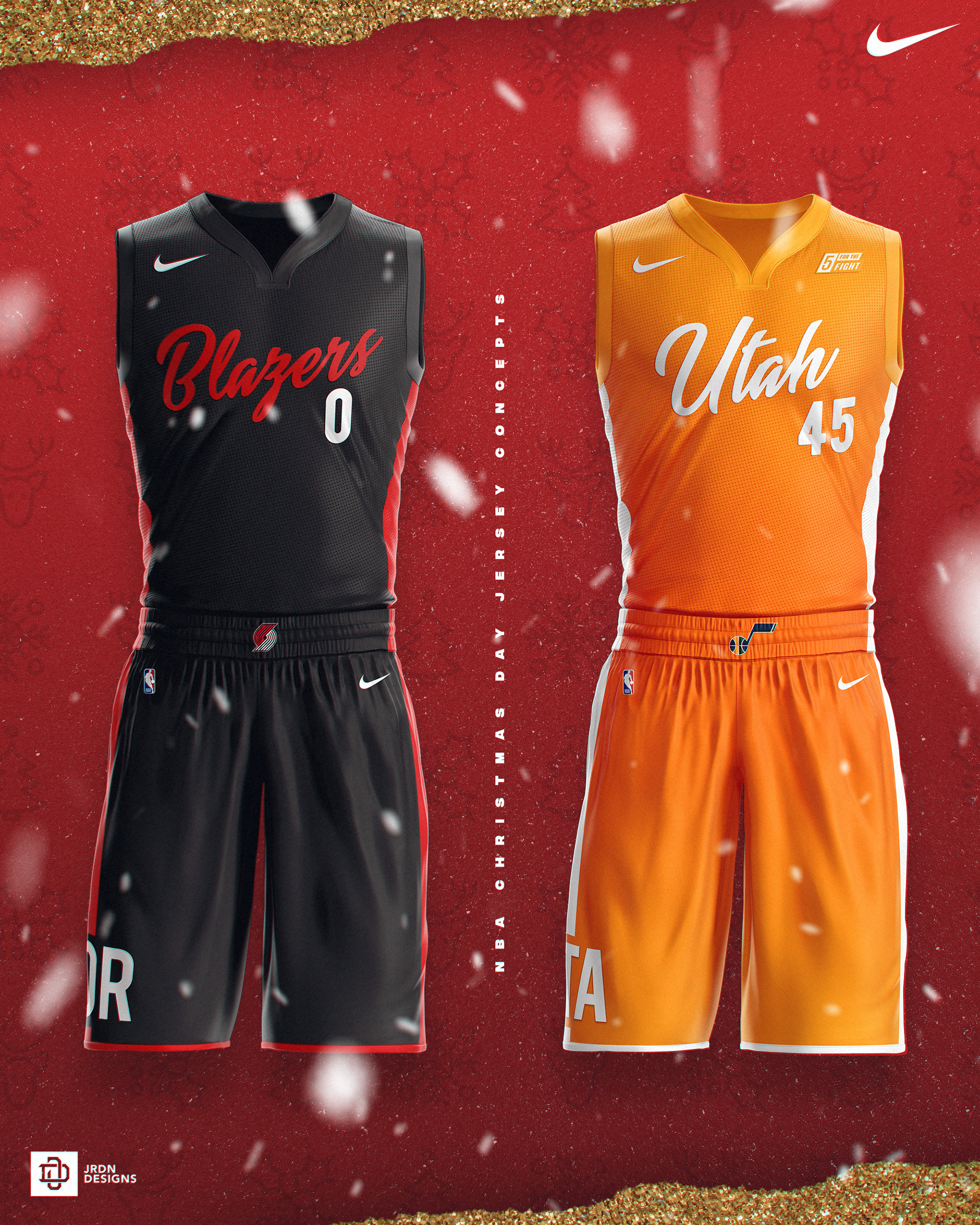 SRELIX Portfolio - NBA 2020 Christmas Jersey Concepts