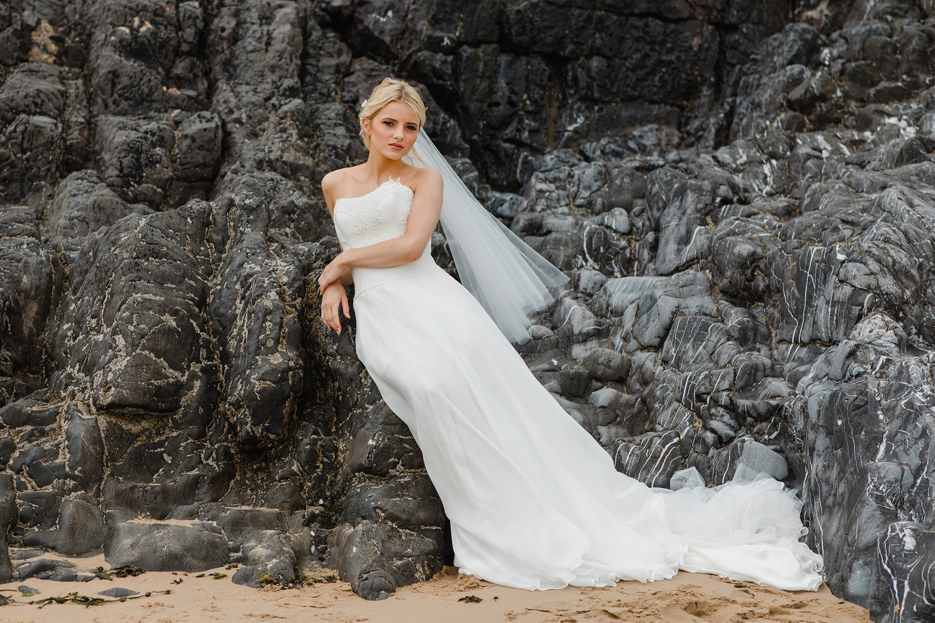 AMR Bridal, AMR DahliaDress, Three Cliffs, Gower Peninsula
