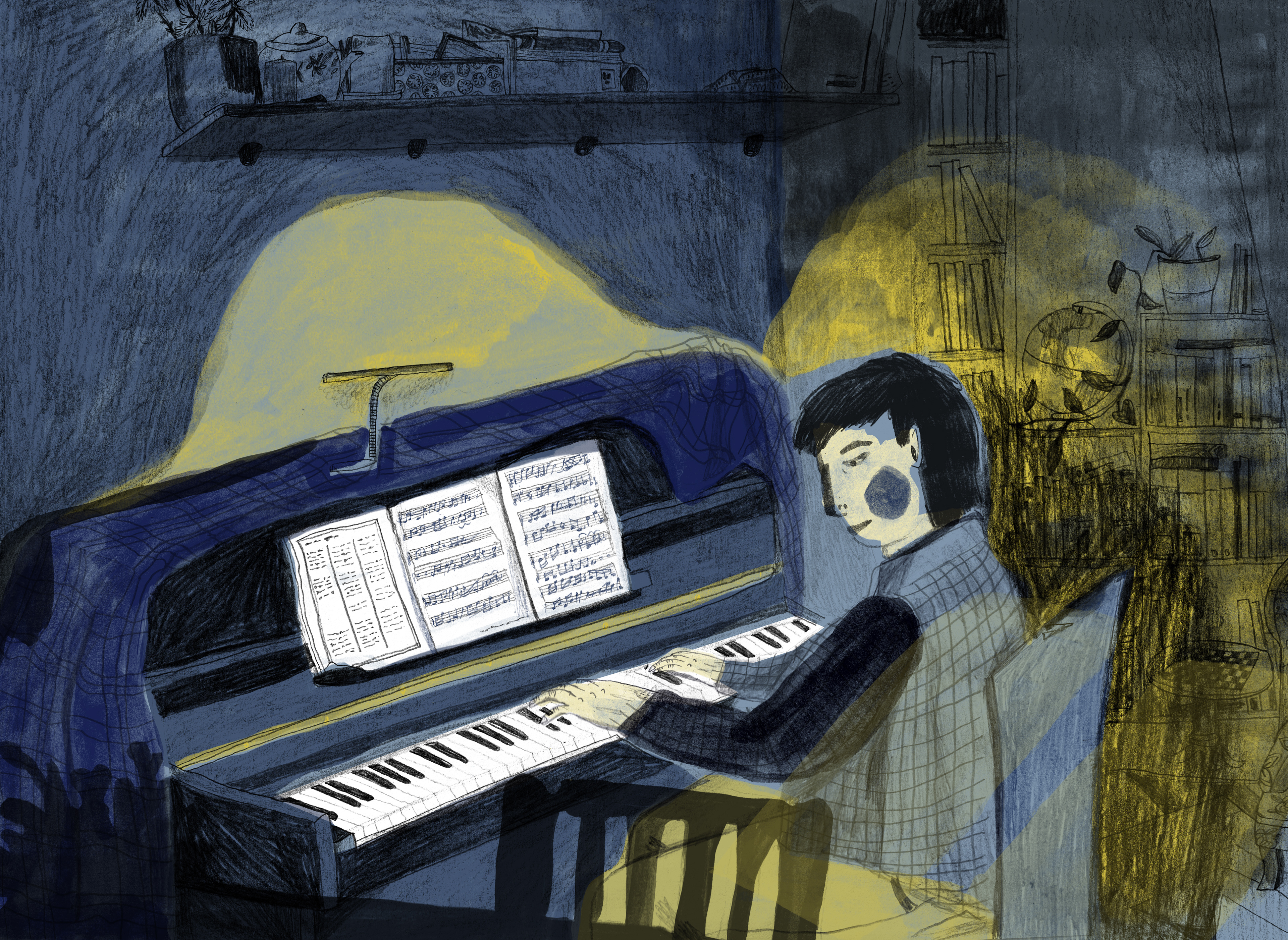 Piano drawing, 2020
