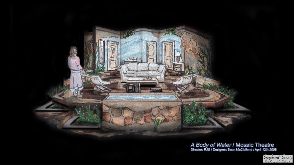 Quick Watercolor, Ink, Photoshop Color Rendering