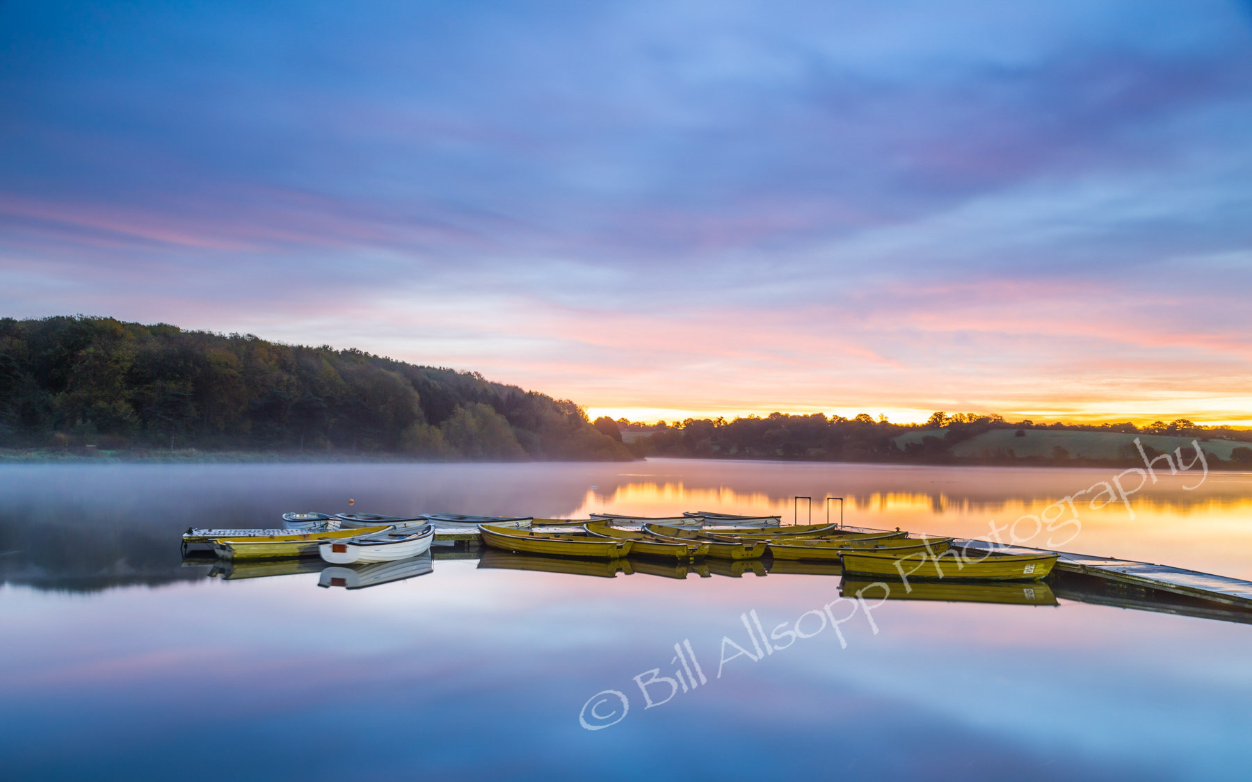 A new day dawns over the reservoir.