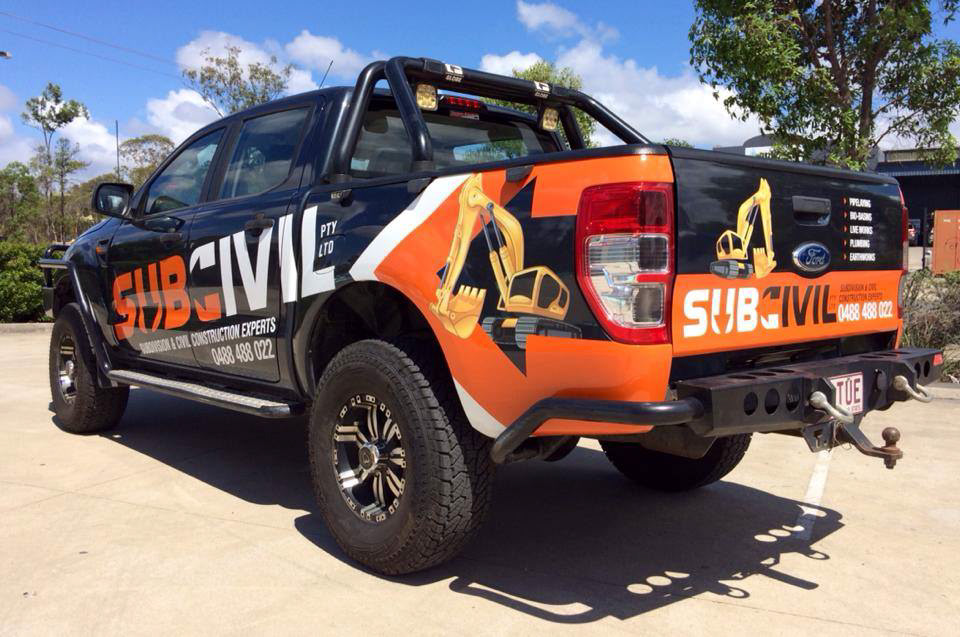 Partial wrap with vinyl print and cut graphics