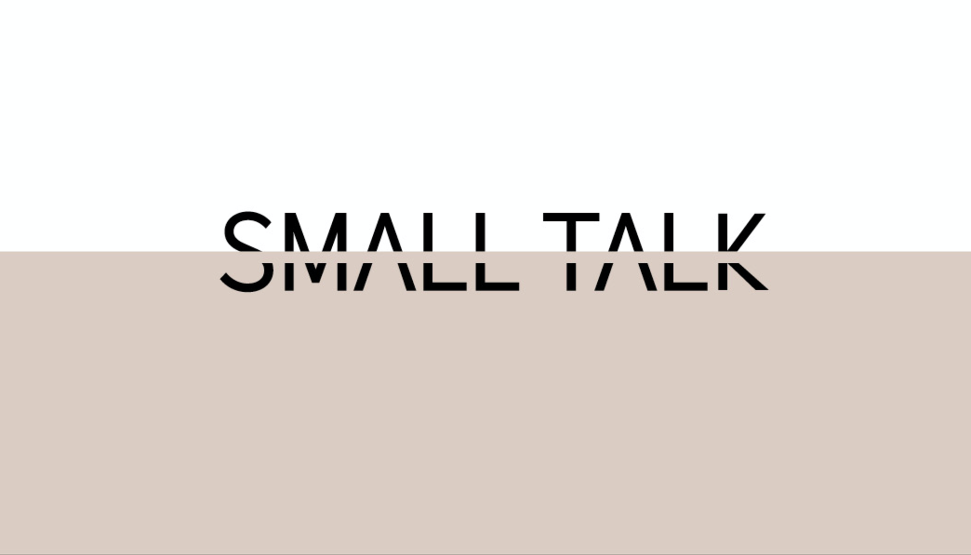 original name, but didnt feel right & switched to "real talk"