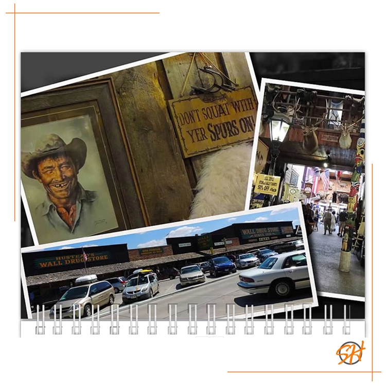 monthly top image for souvenir calendar layout