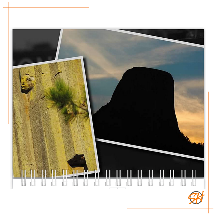 monthly top image for souvenir calendar layout