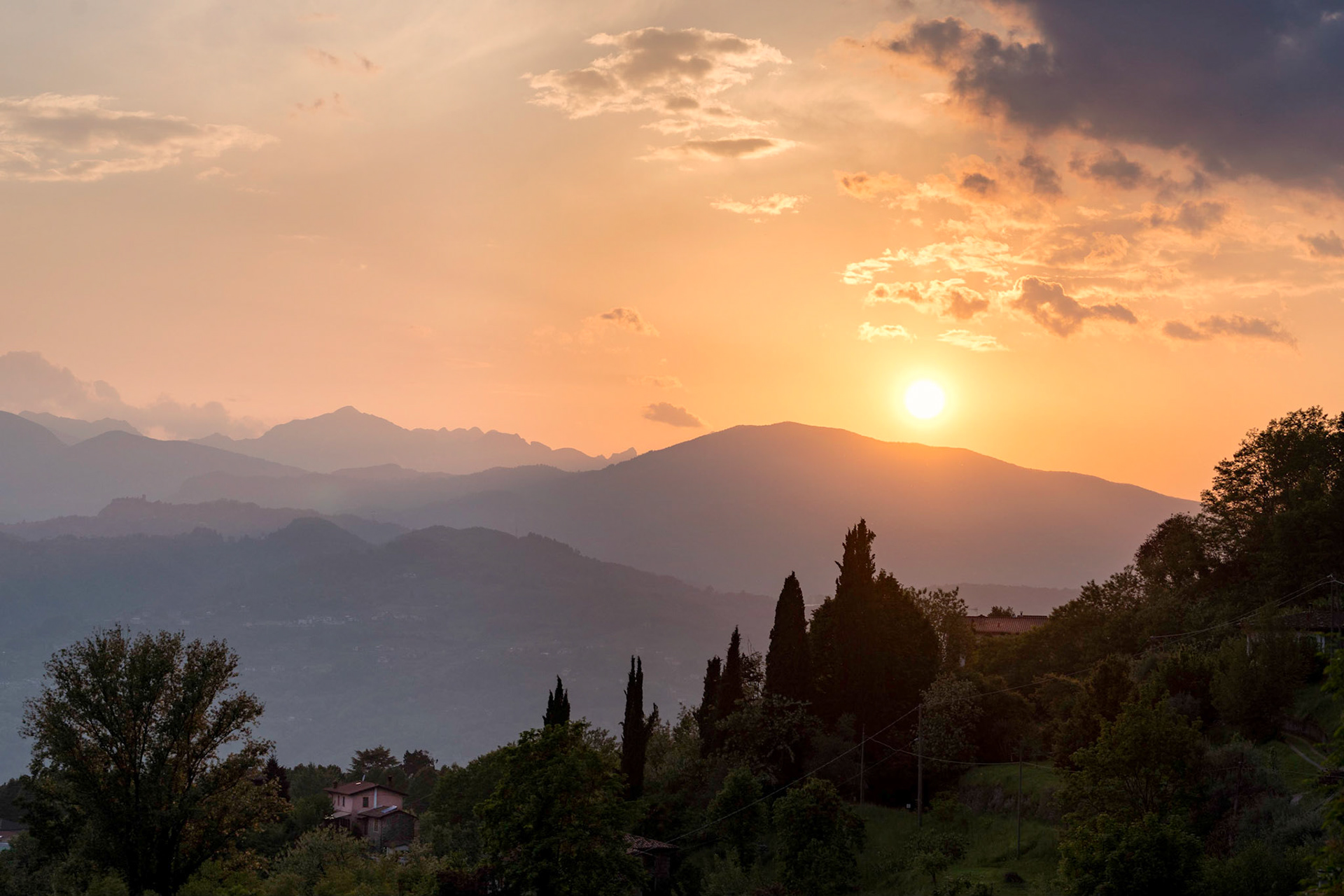 Spring Sunset in Tuscany