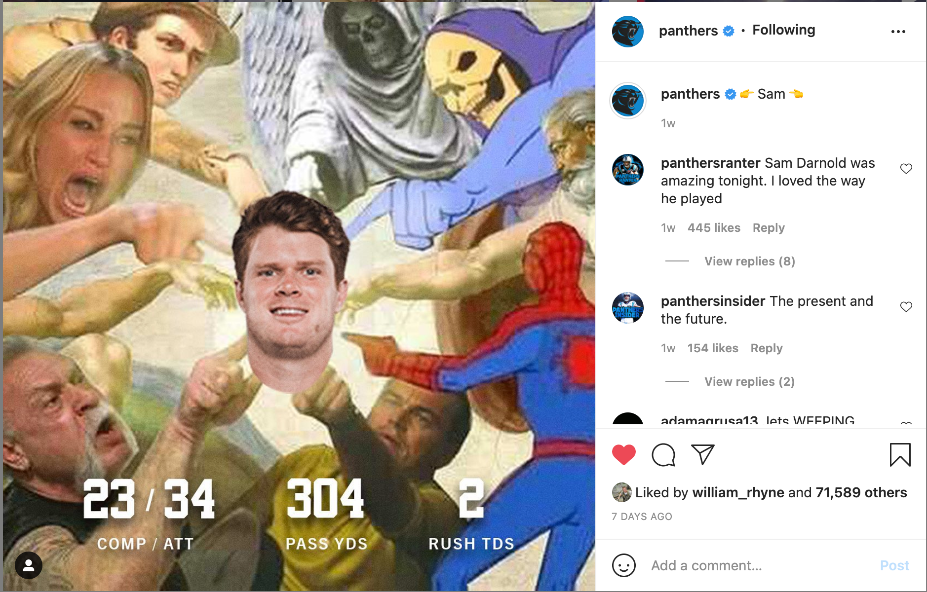 Carolina Panthers (Week 3, 2021)
