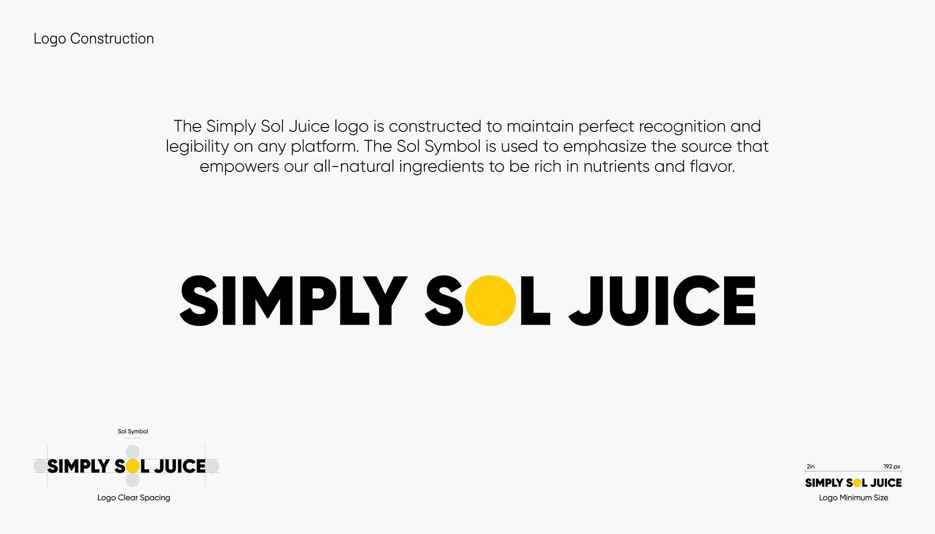 Kareem Payne Simply Sol Juice Brand Identity