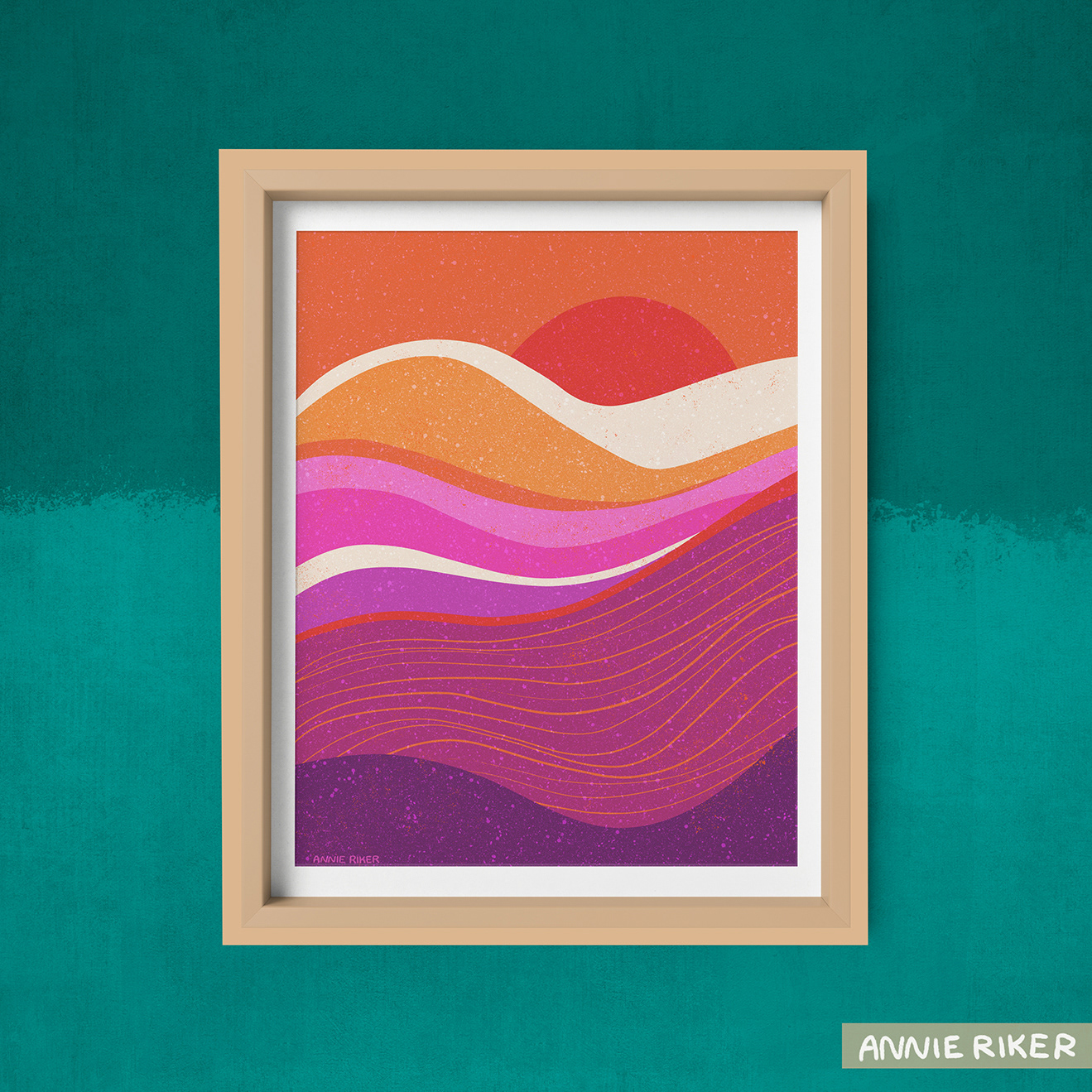 Mountain Waves Framed Print