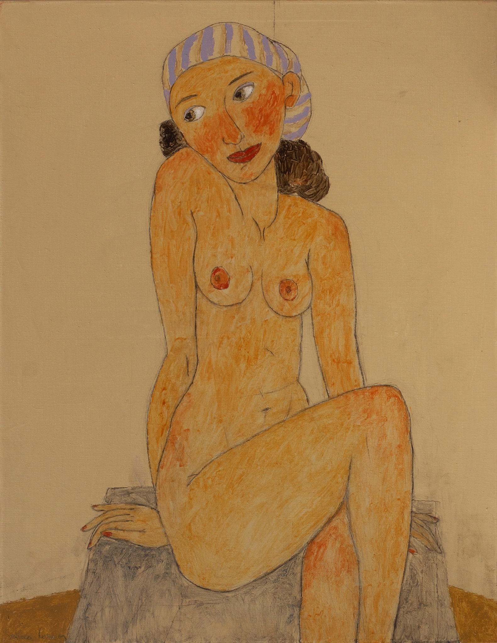 NUDE, oil on canvas, 90x70cm.