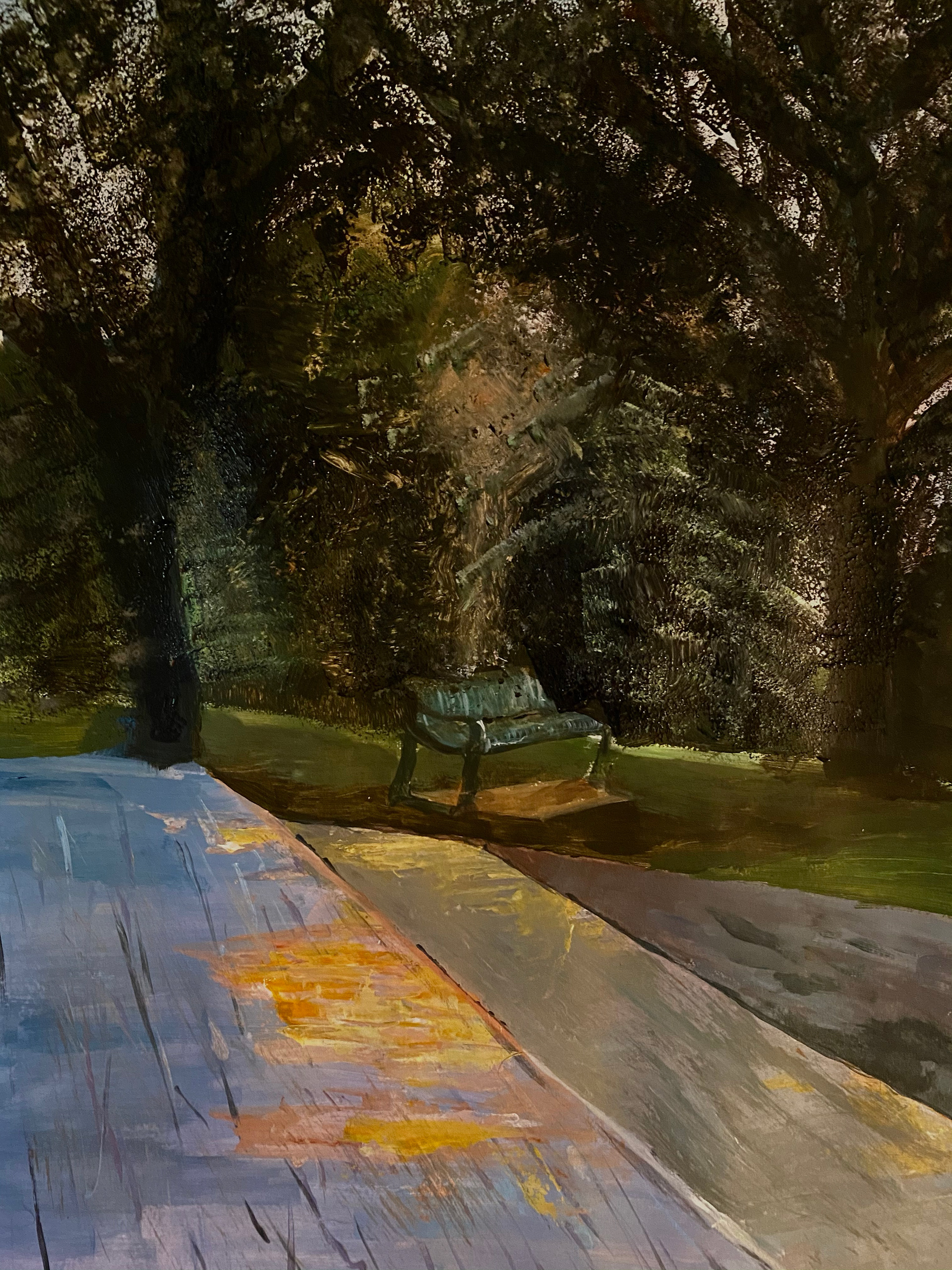 Acrylic on paper, Night Study