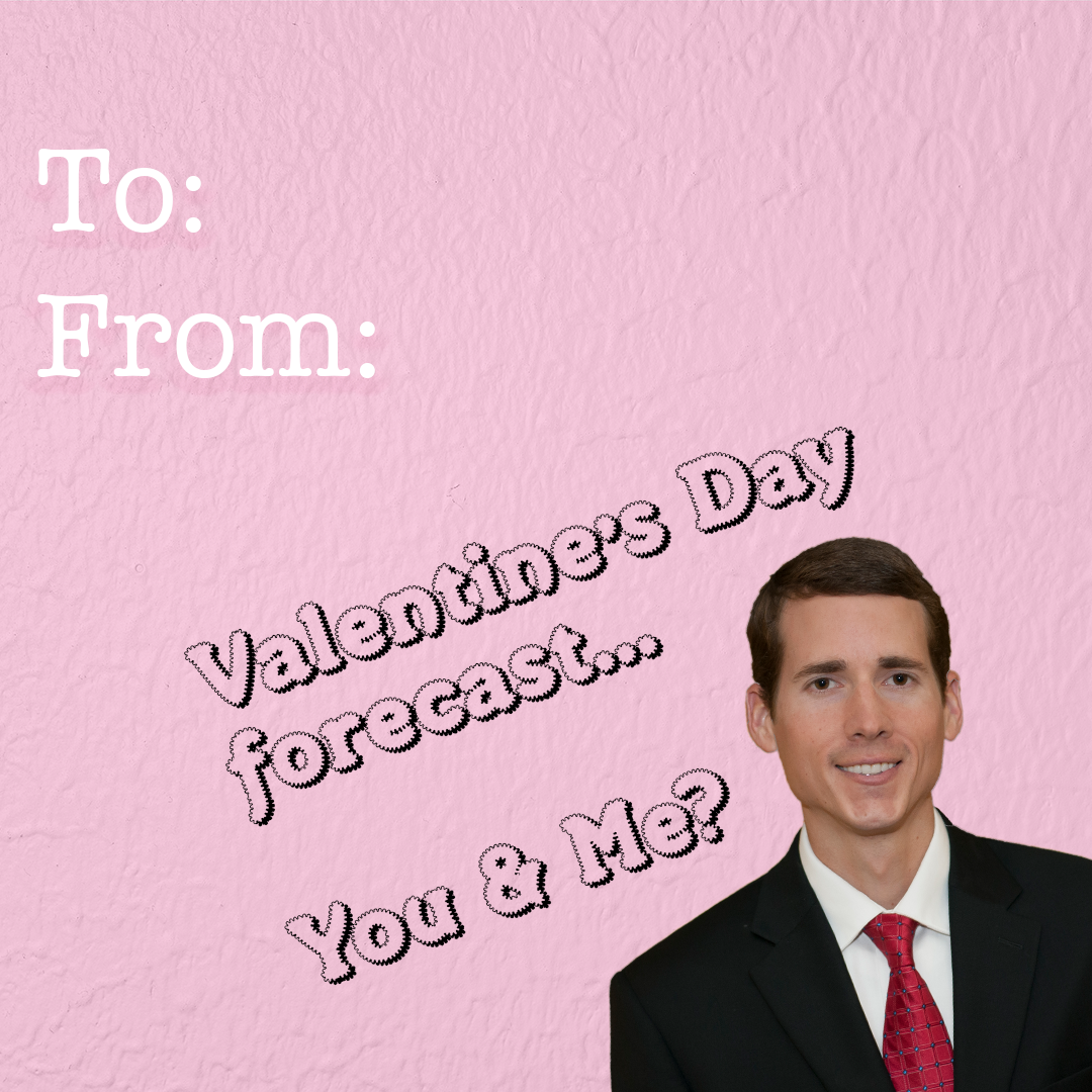 Can you tell I love puns? I made this along with a collection of other graphics featuring our news team for a lighthearted take on Valentine's Day content.