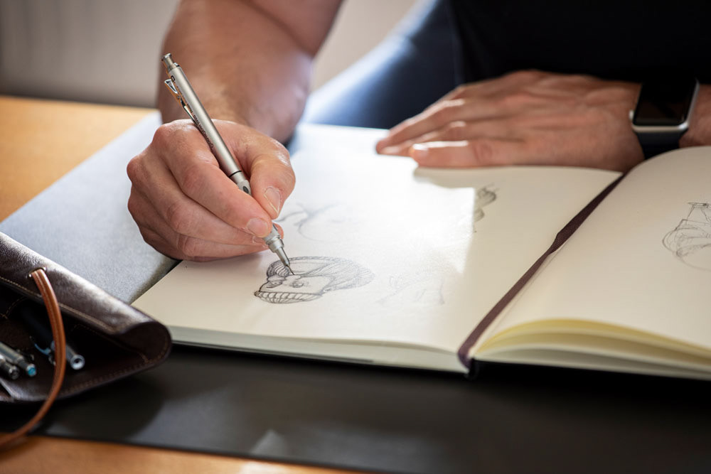 Peter Goes drawing ©FrederiquevanAllemeersch