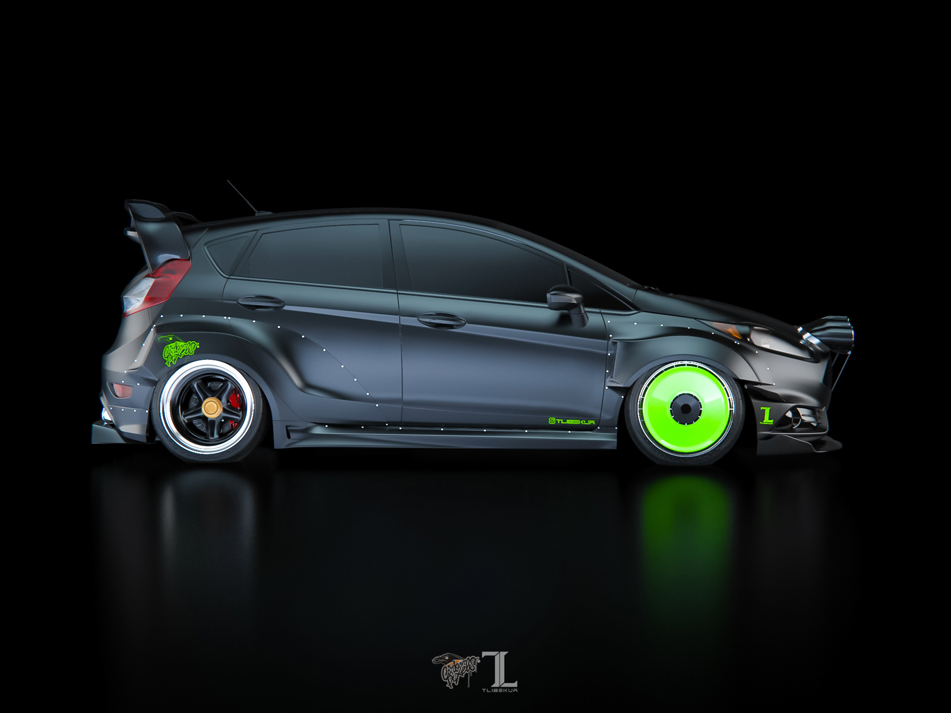 Kasim Tlibekov. Tlibekua FORD FIESTA (MK7) Widebody