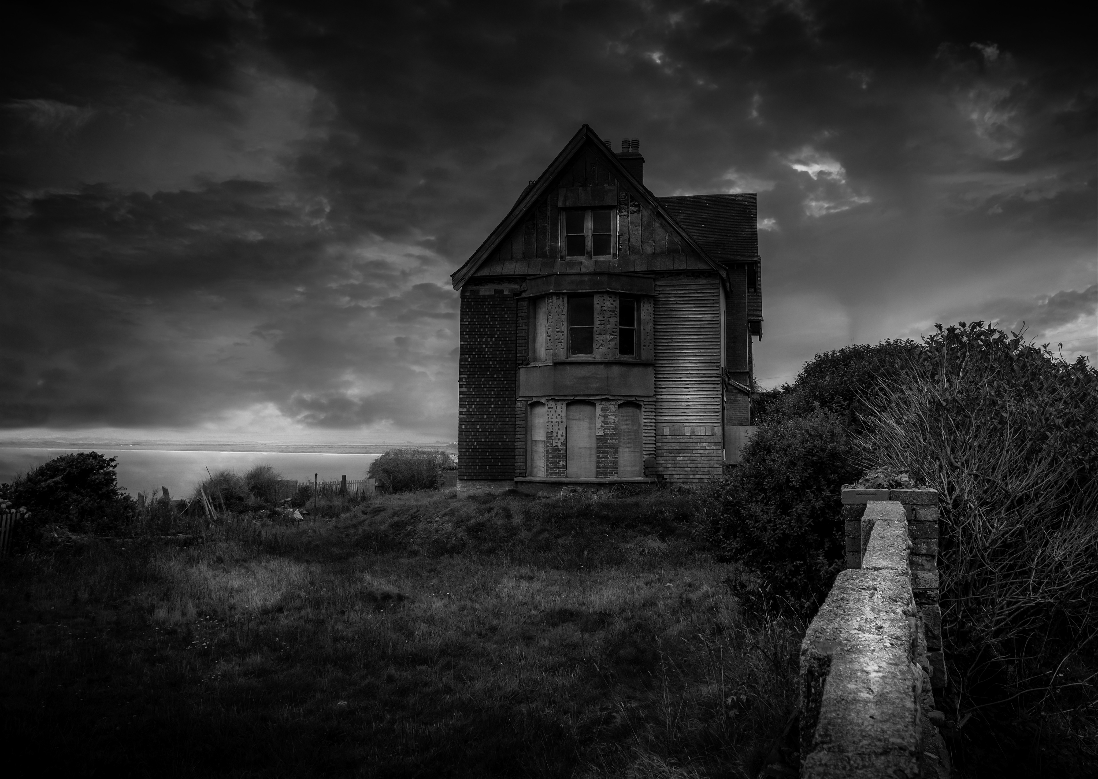 Seafield House, Westward Ho! Devon. black and white photograph