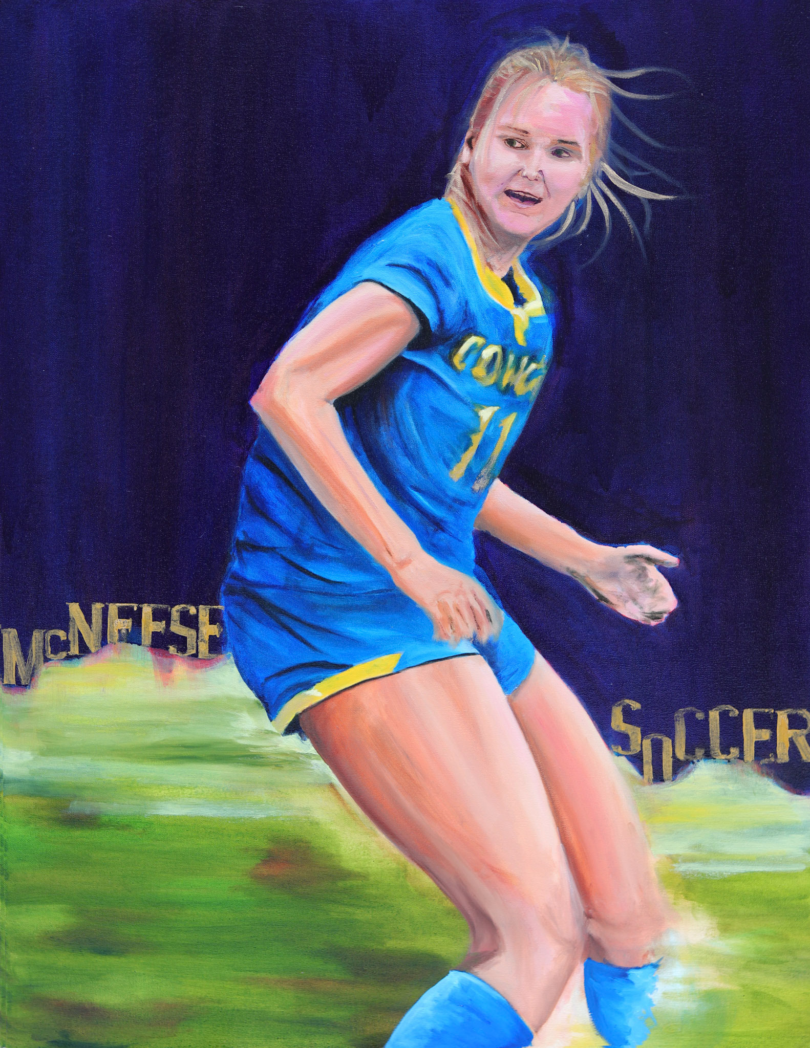 Untitled, oil paint on canvas, 40 x 30 inches