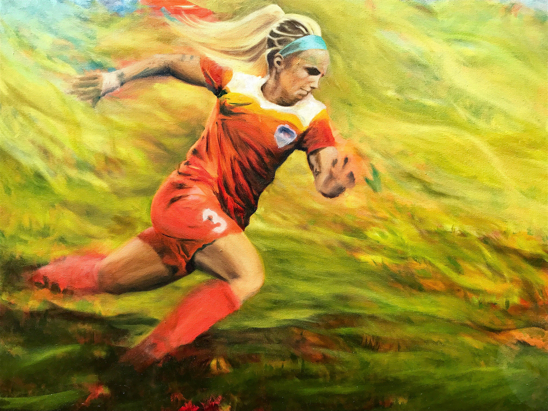 Untitled, oil paint on canvas, 36 x 48 inches