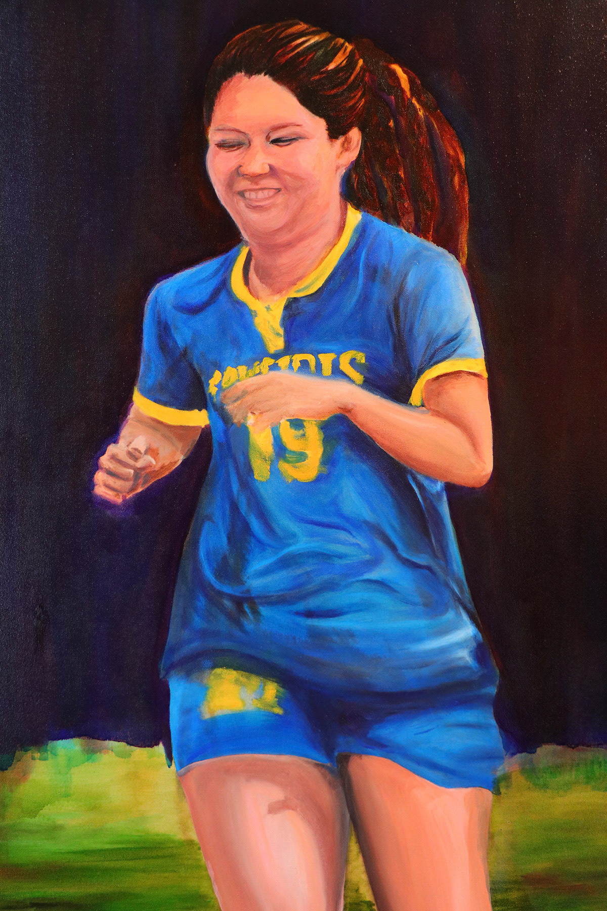 Untitled, oil paint on canvas, 40 x 30 inches