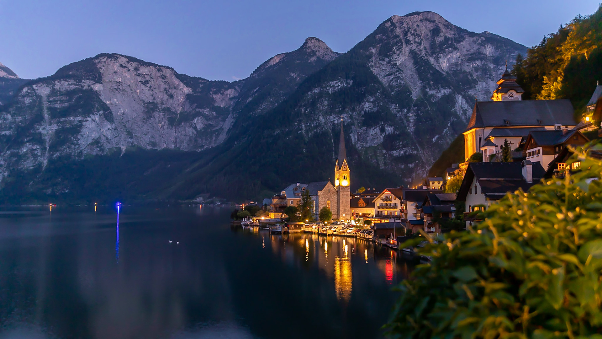 Hallstatt bei Nacht