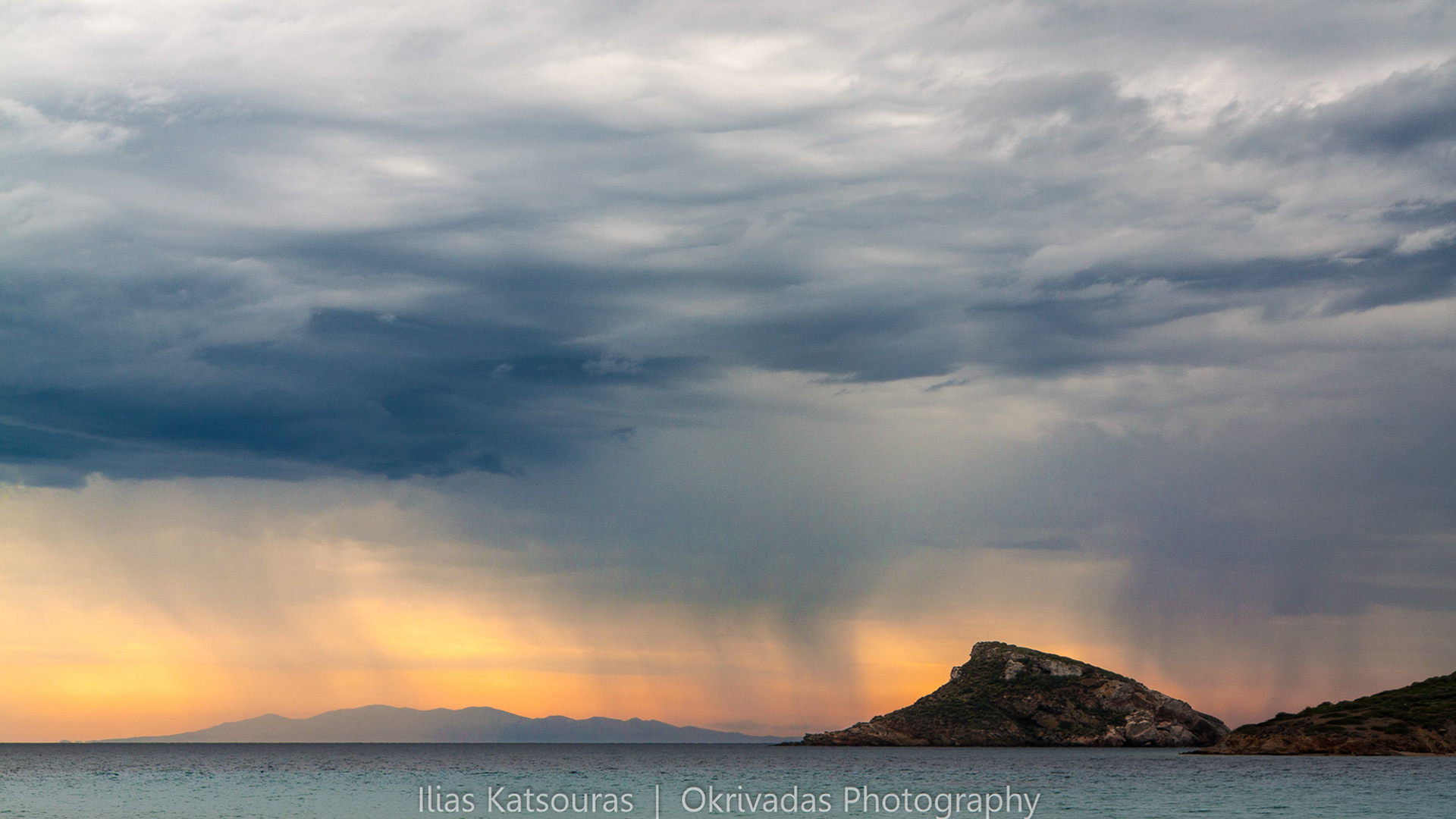 Syros sunset rain Σύρος βροχή ηλιοβασίλεμα