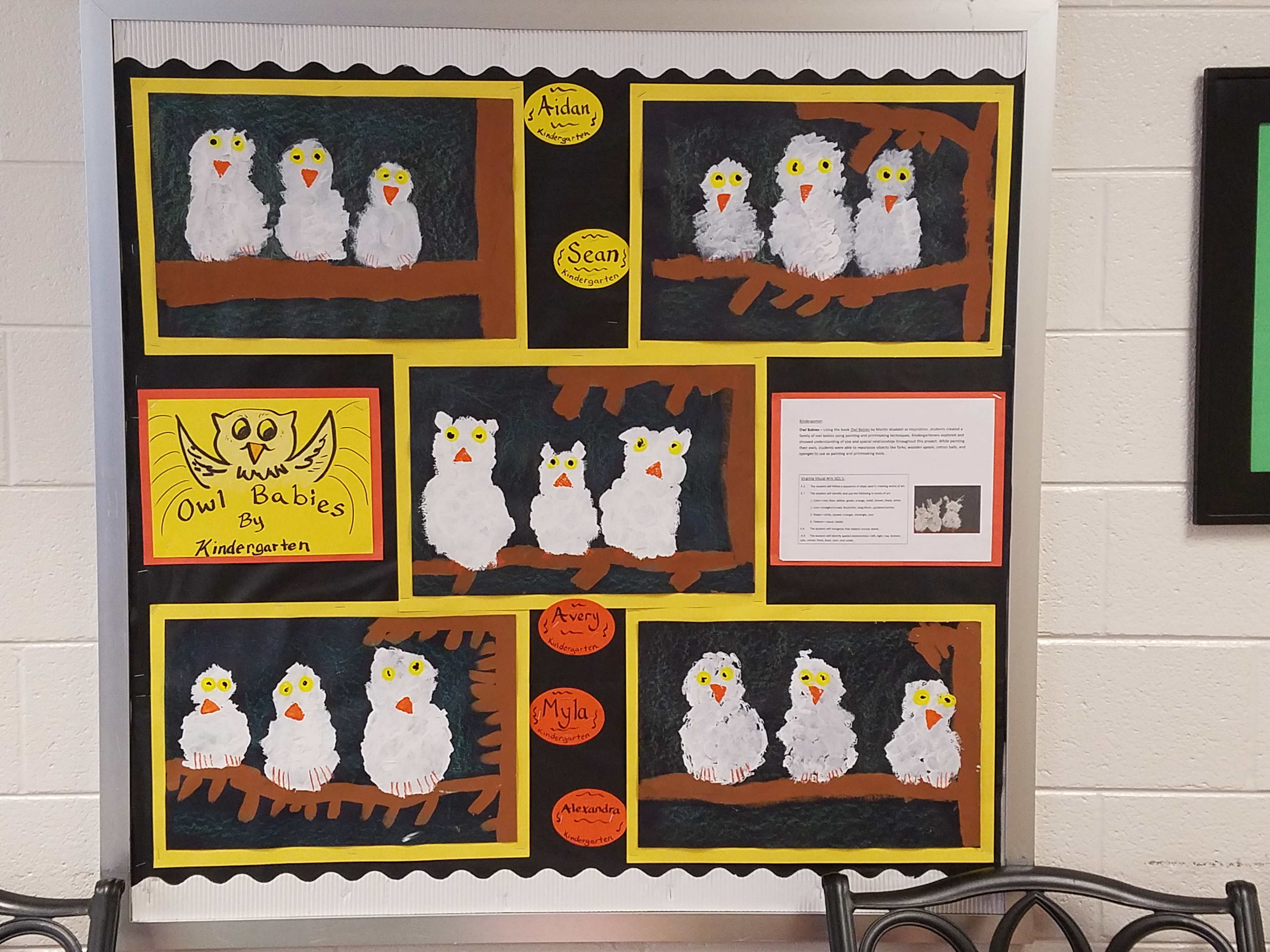 Kindergarten Owl Babies Display