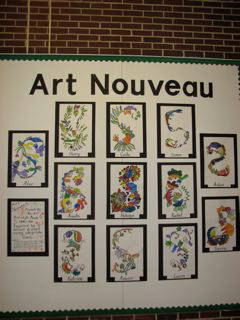 THES 5th Grade Art Nouveau