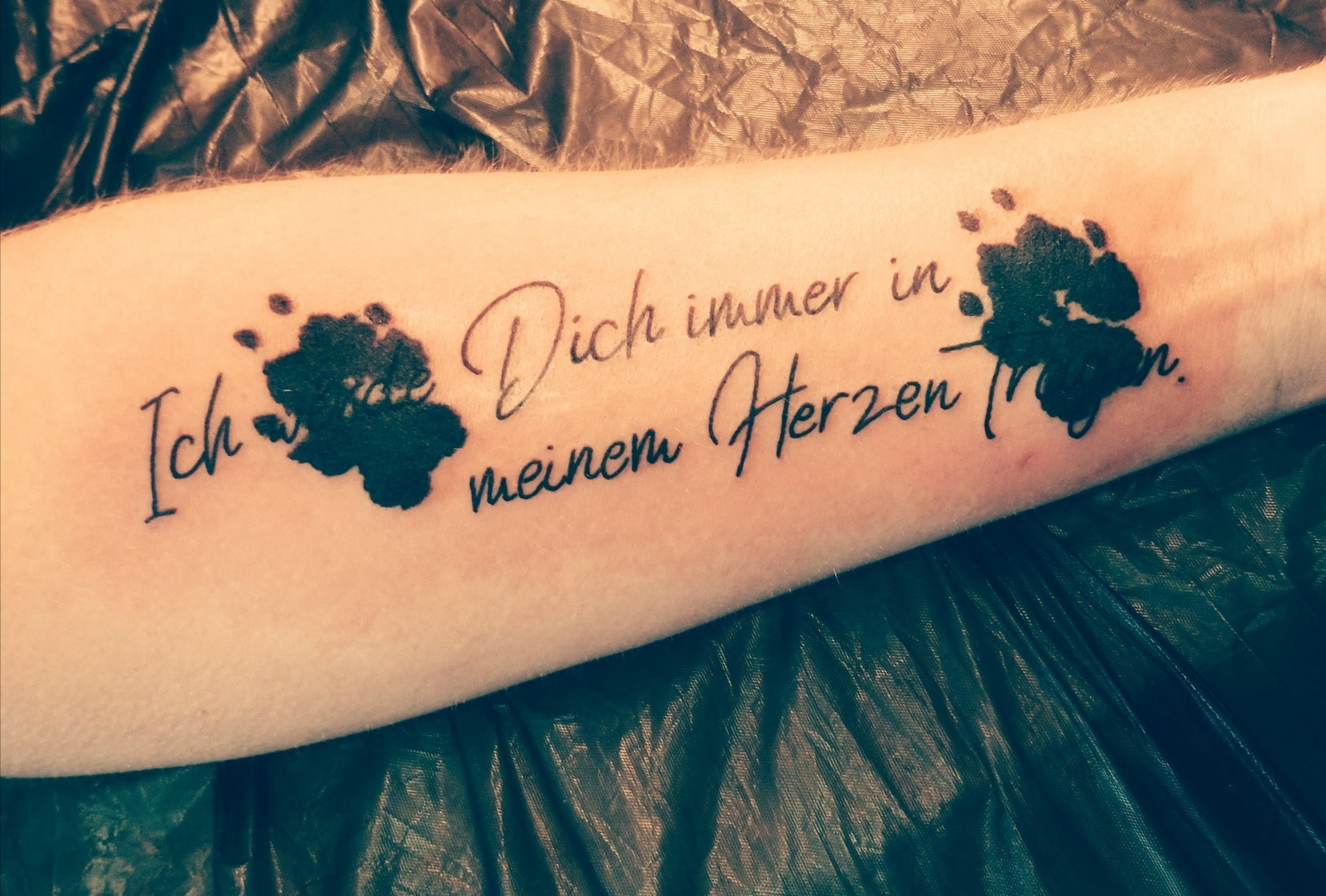 Red Pencil Ink Tattoo