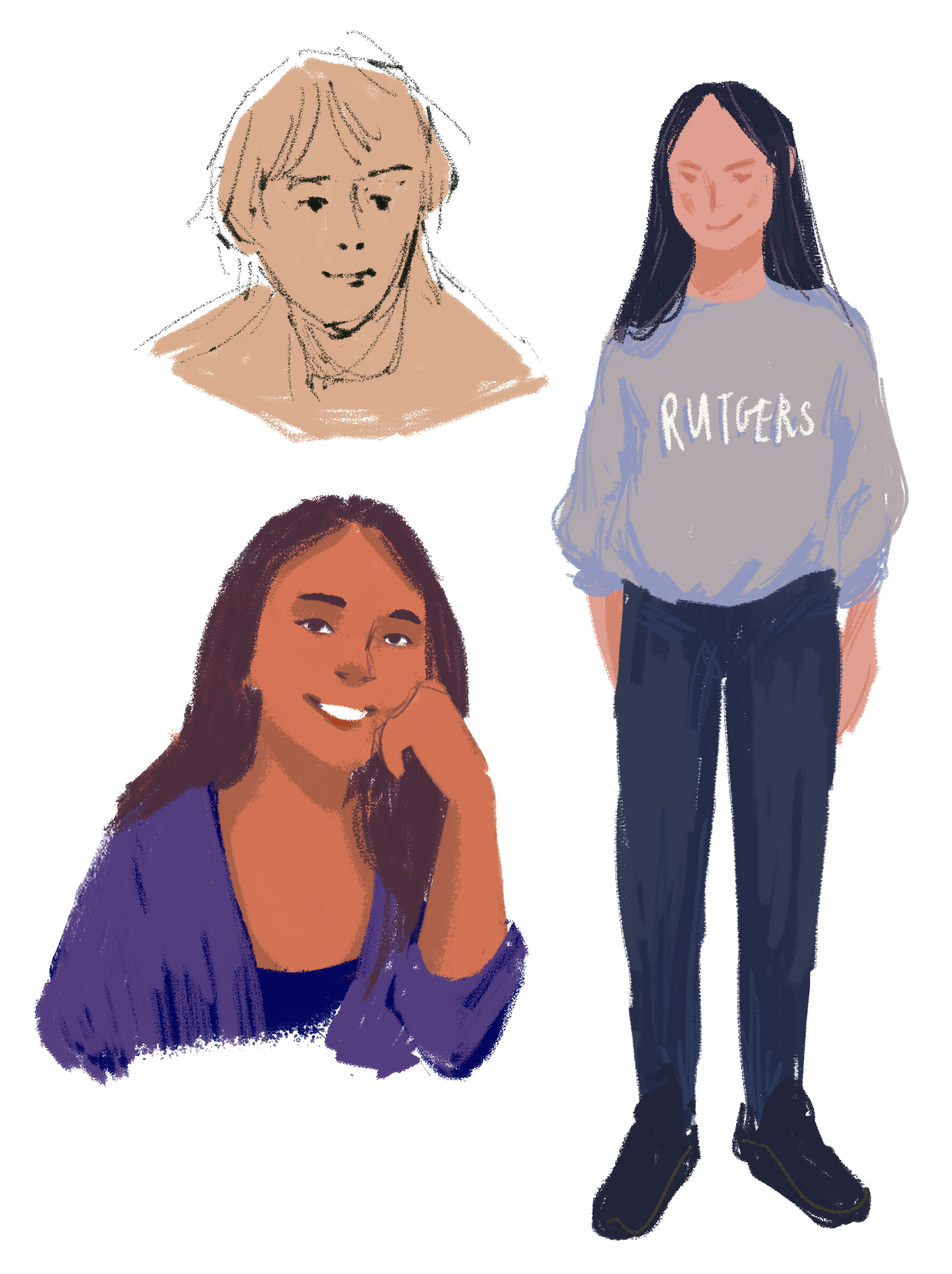 Daily sketches, Photoshop