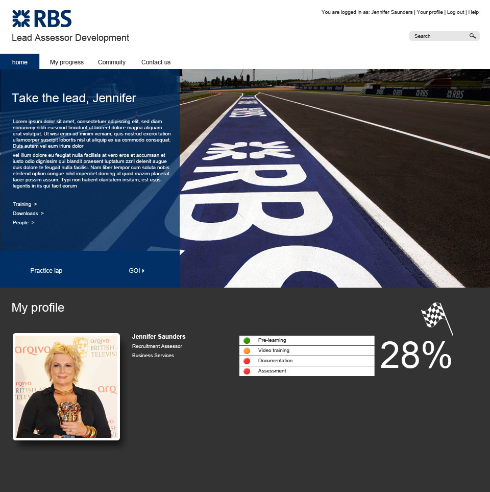 RBS development site prototype