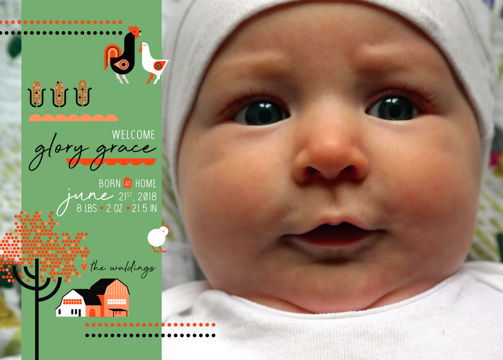 Photography and Birth Announcement (Front)