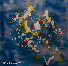 tears in the sky | Frank-xavier-original 2020 | acryl auf leinwand | 80x80cm | Wenn der Himmel weint, sagen wir Regen dazu und die Natur freut sich!