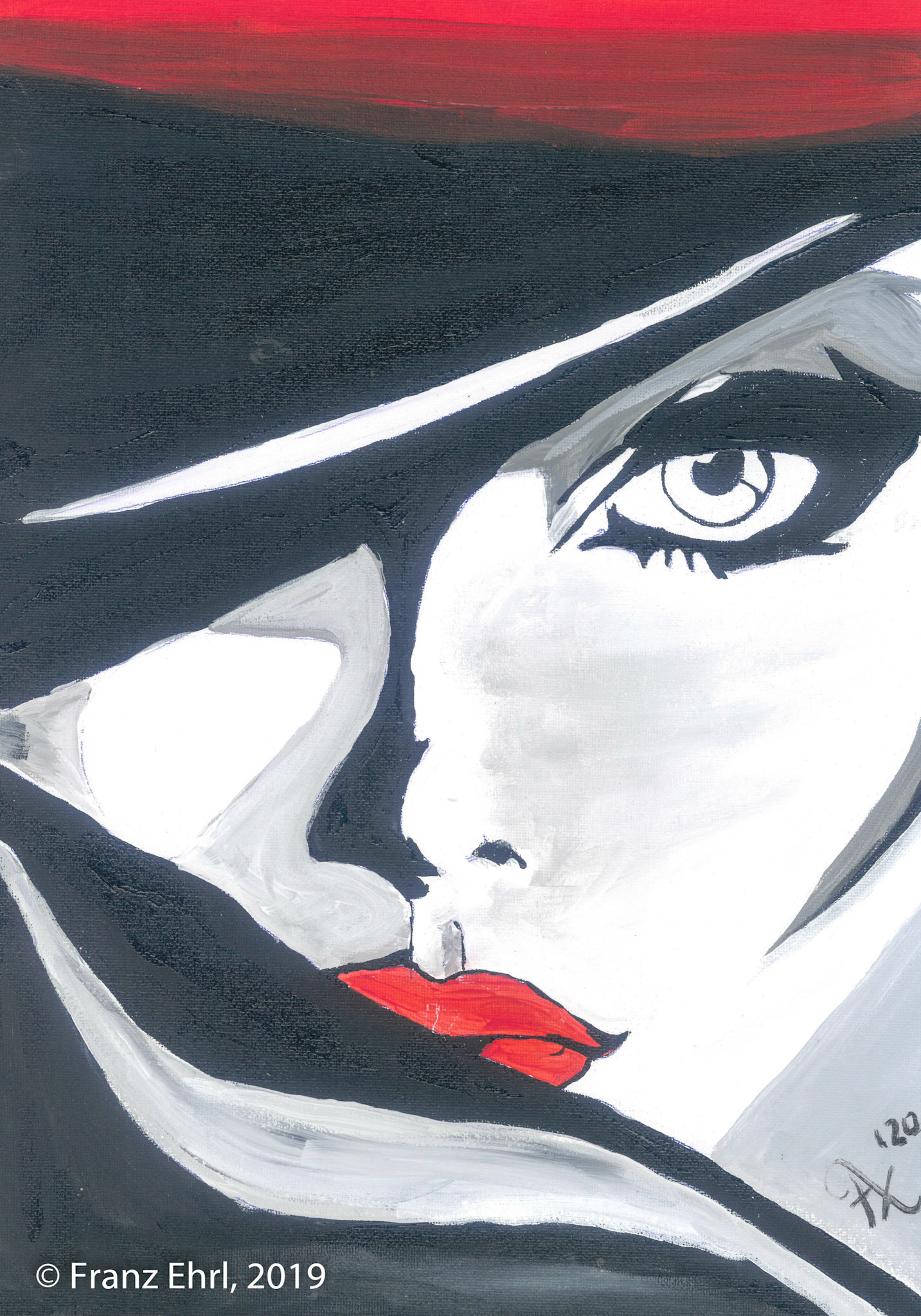 Augenblick  | Originalgemälde  | Frank Xavier 2020 | Acryl | 30 mal 40 cm