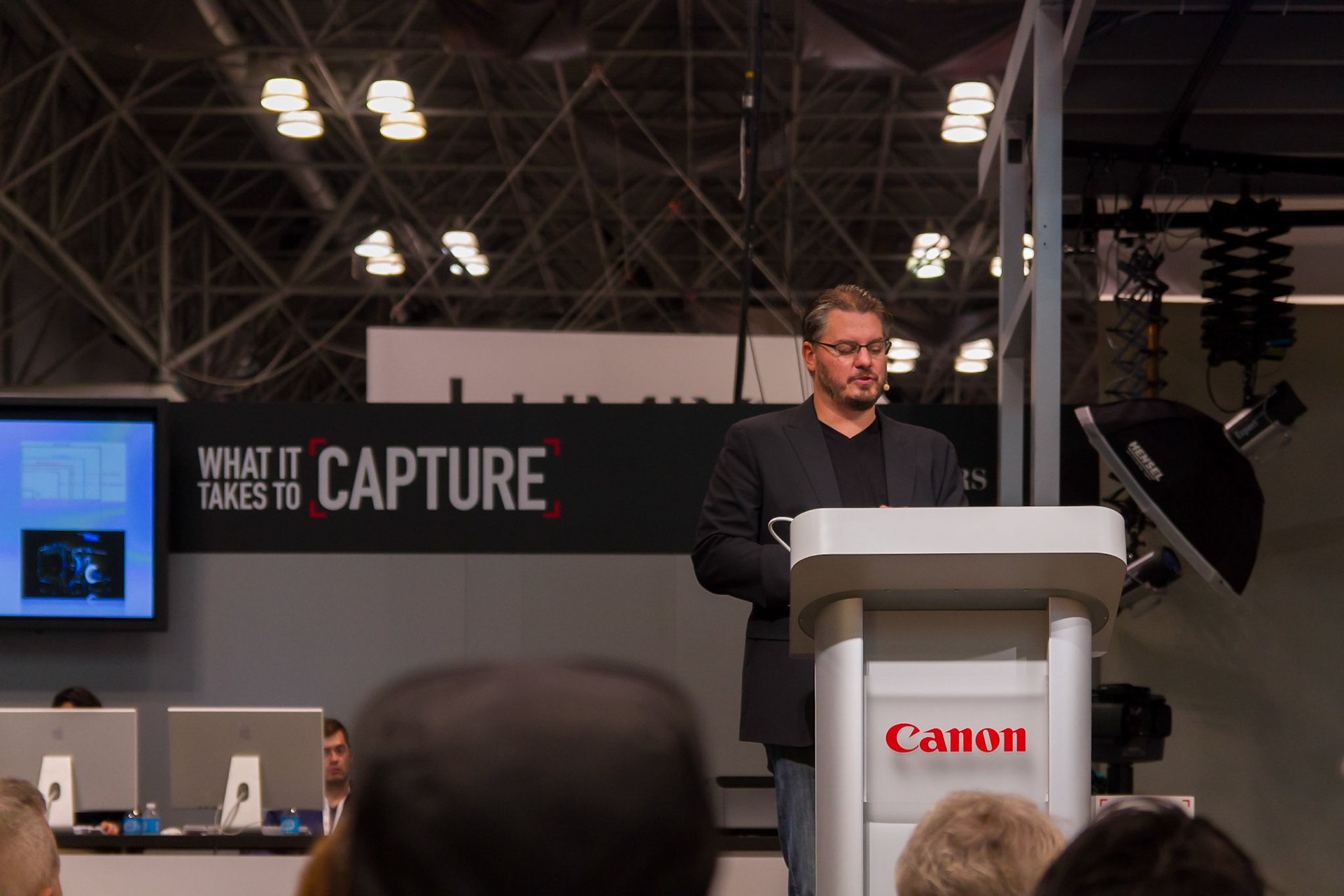 Vincent Laforet at Canon booth, 2012 PDN Photo Plus Expo, NYC, USA
