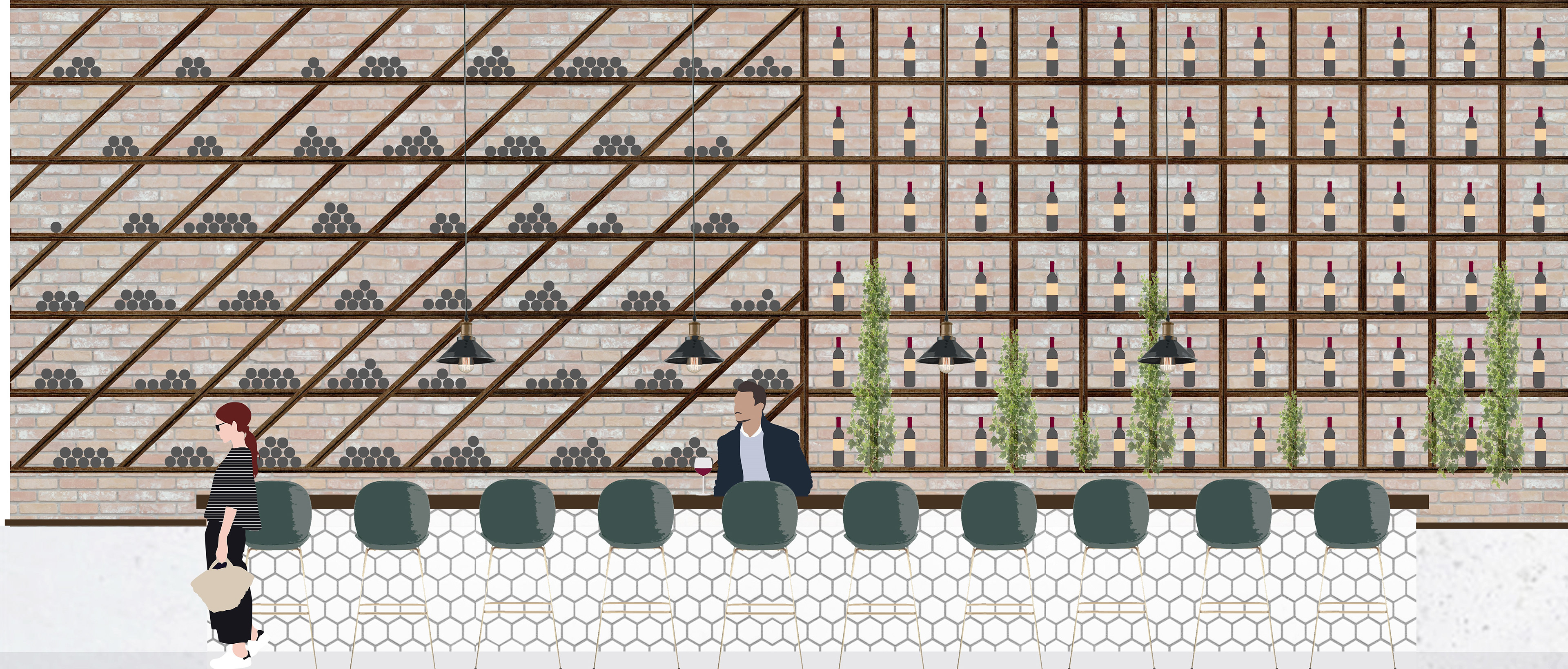 Wine Bar Elevation