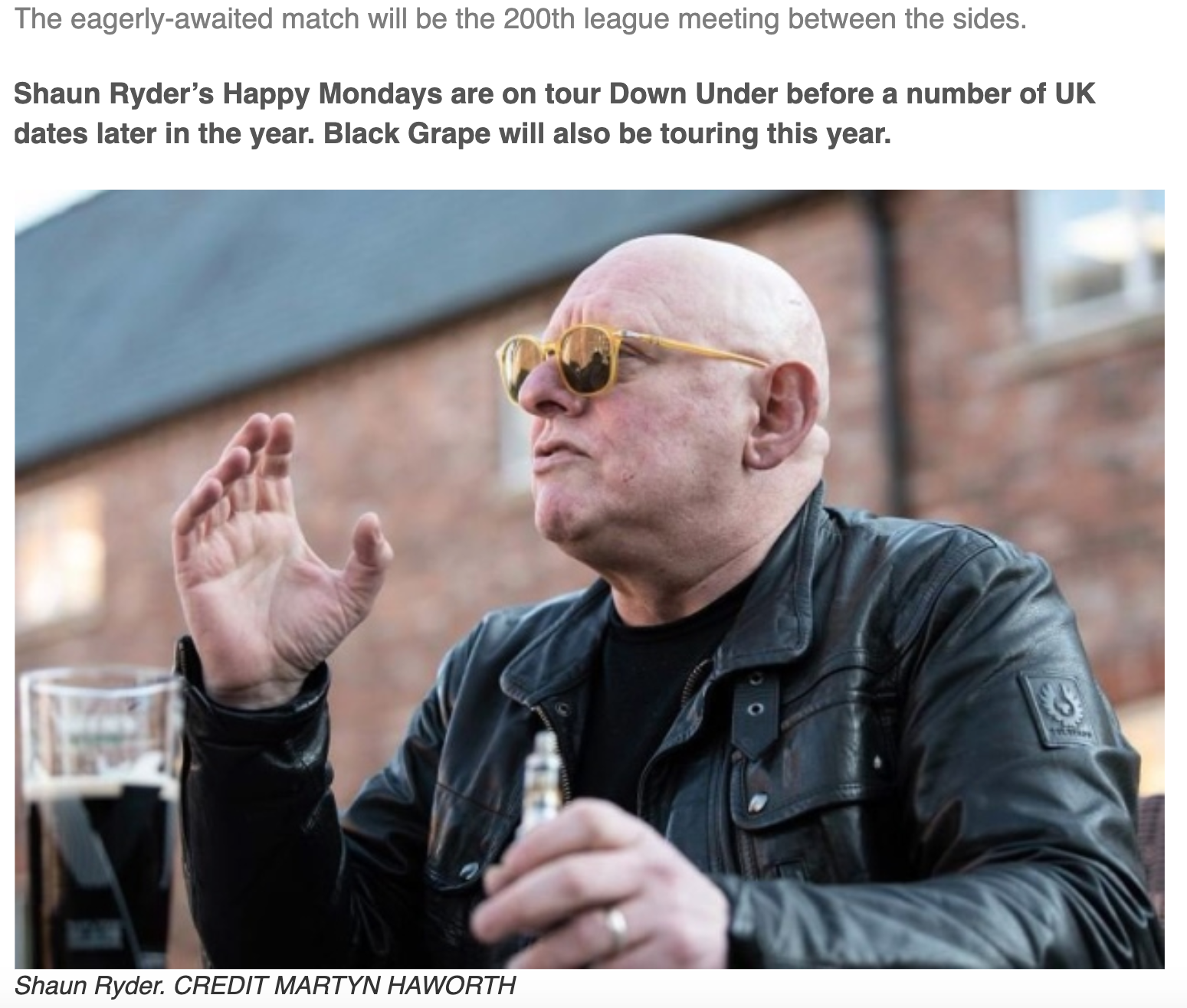  Islington Gazette - 10 MAR 2019 - Shaun Ryder