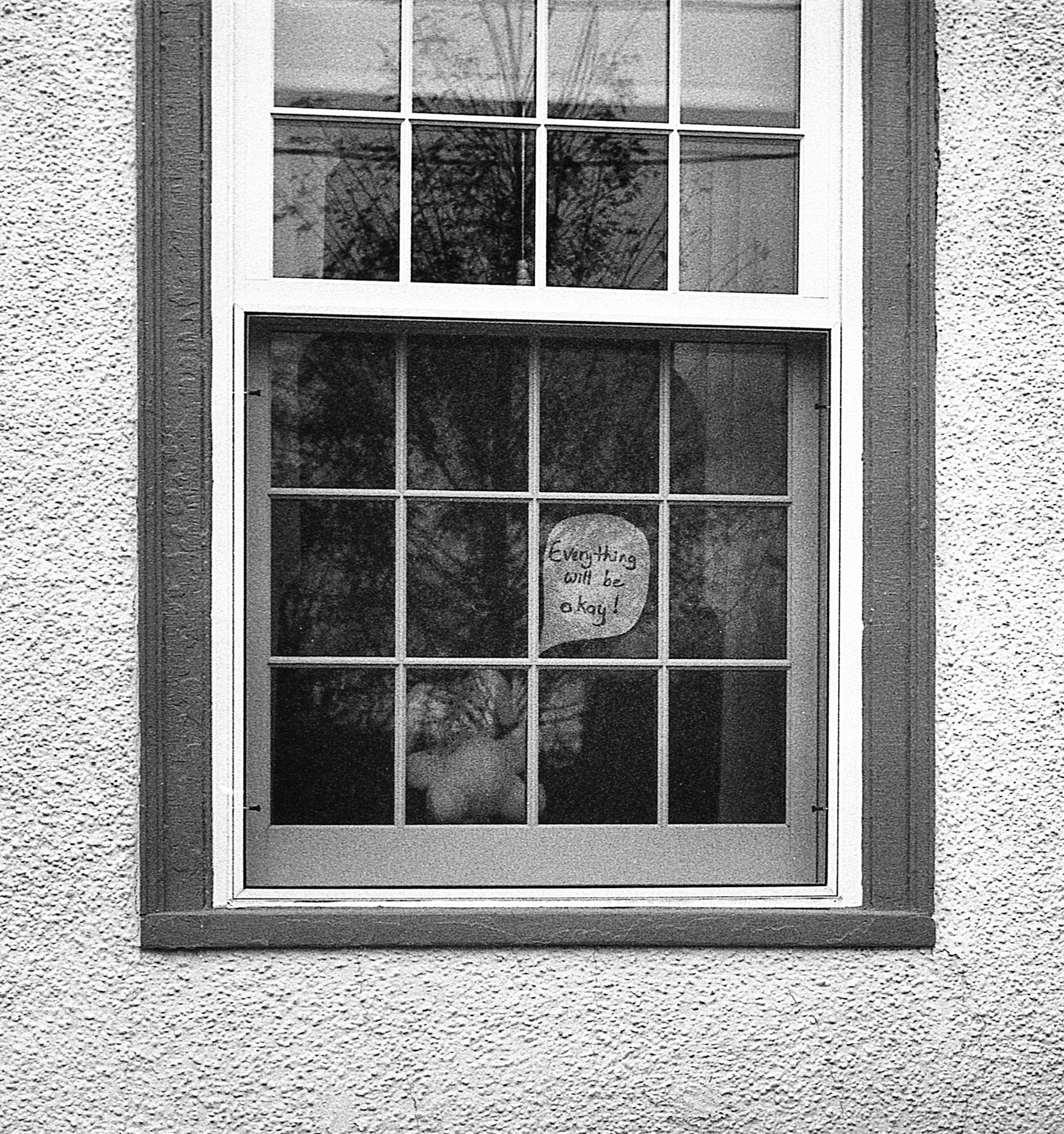 A Message on the window