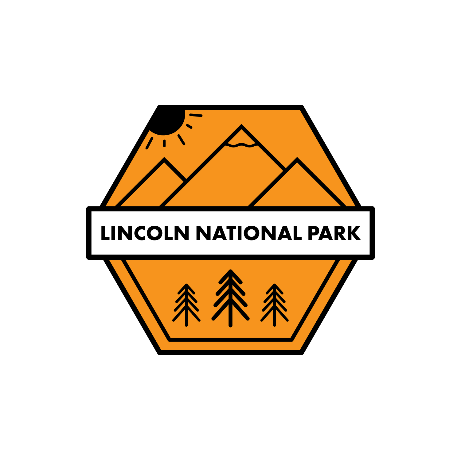 Day 20 of #dailylogochallenge . Prompt: National Park Logo. Late post today, pretty busy day. This one was pretty challenging for me. Went kinda Draplin-esque with it, and it was pretty fun!
