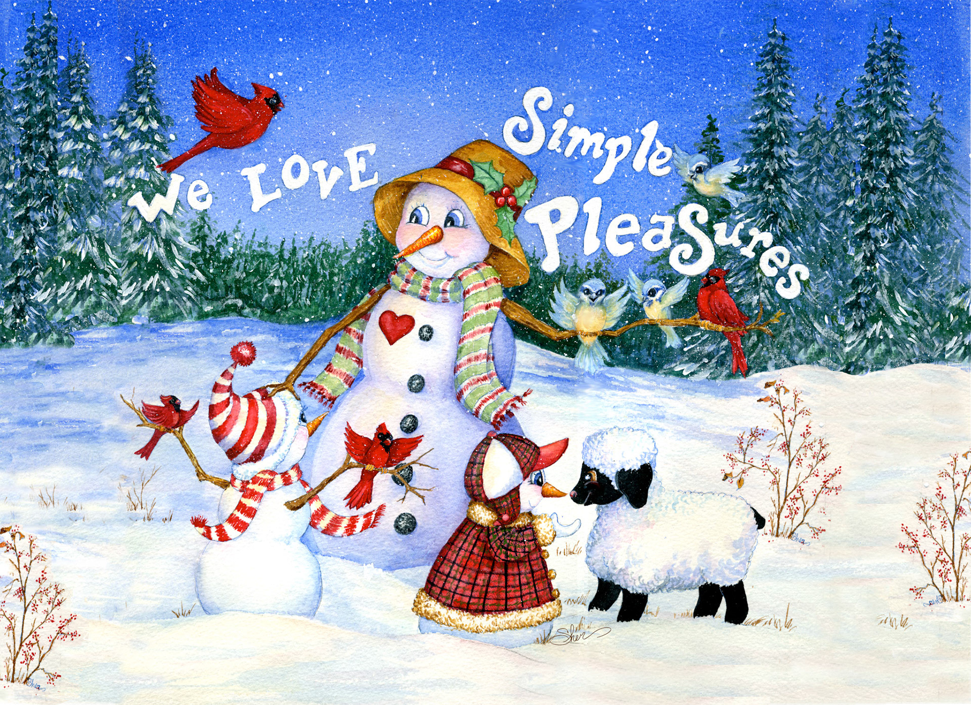 Simple Pleasures - Watercolor