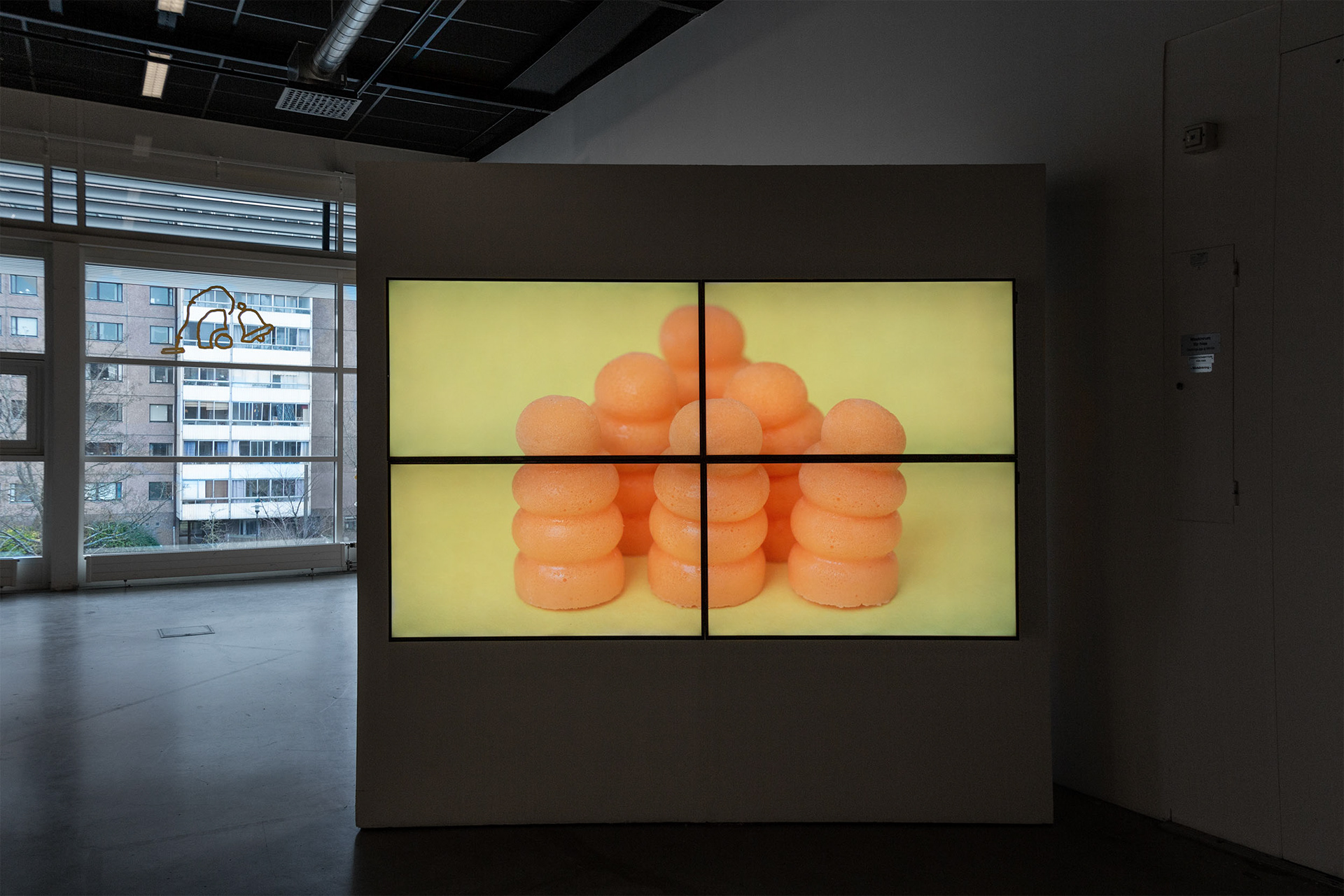 Monika Balu video exhibition view