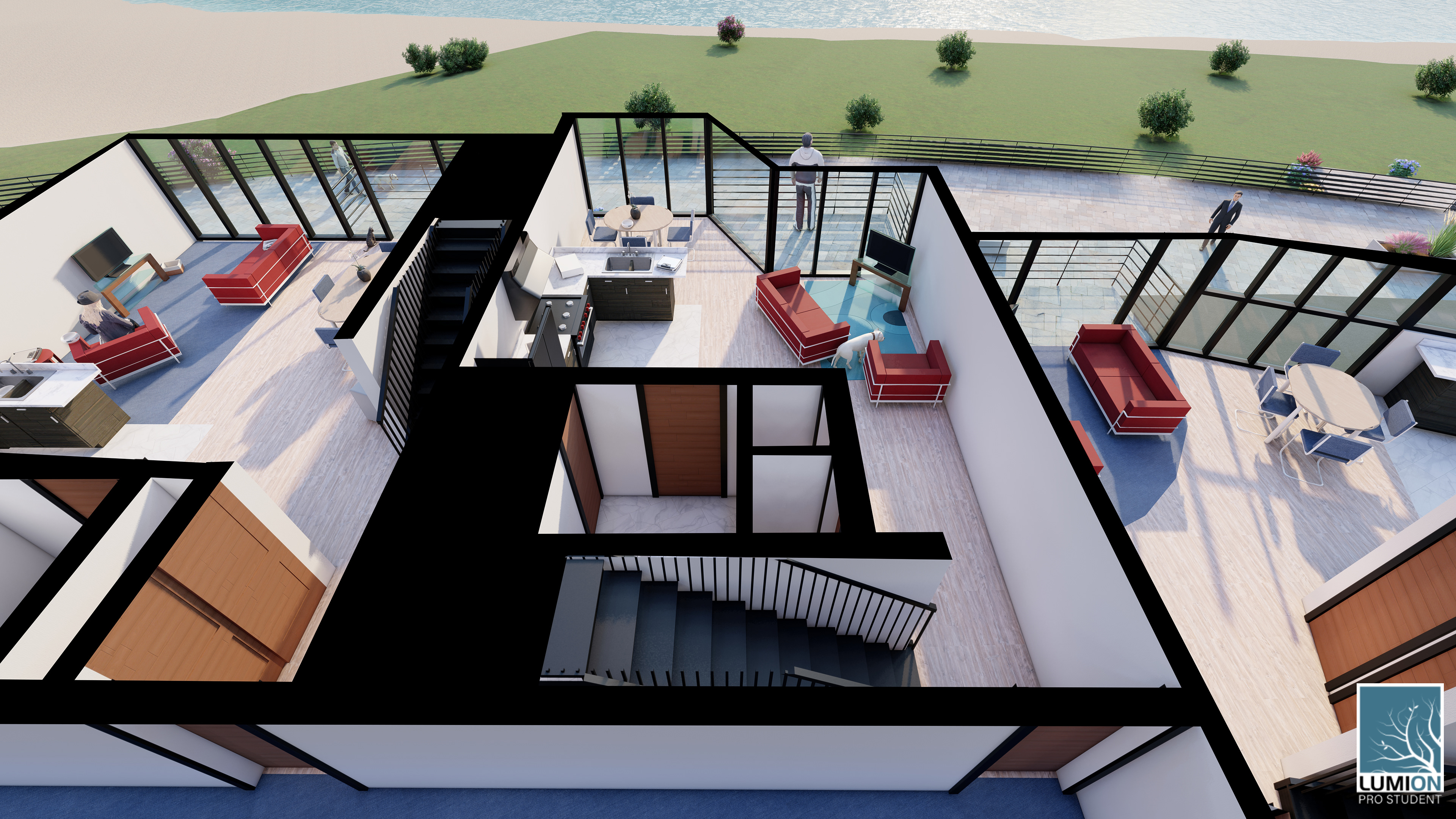 1st Floor- Lofted Apt.