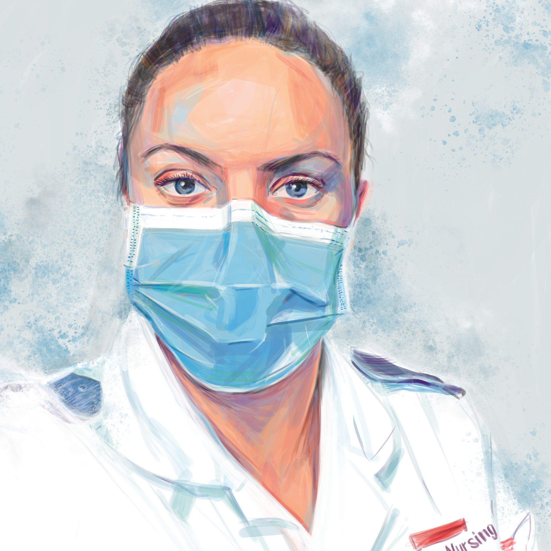 Georgia, Free Portraits for NHS Heroes. Lockdown 1 2020