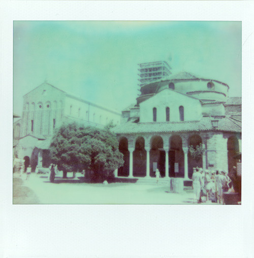 "Torcello: Cathedral of Santa Maria Asunta and Church of Santa Fosca," 4 x 4 in, PZ 680 Color Shade, 2013