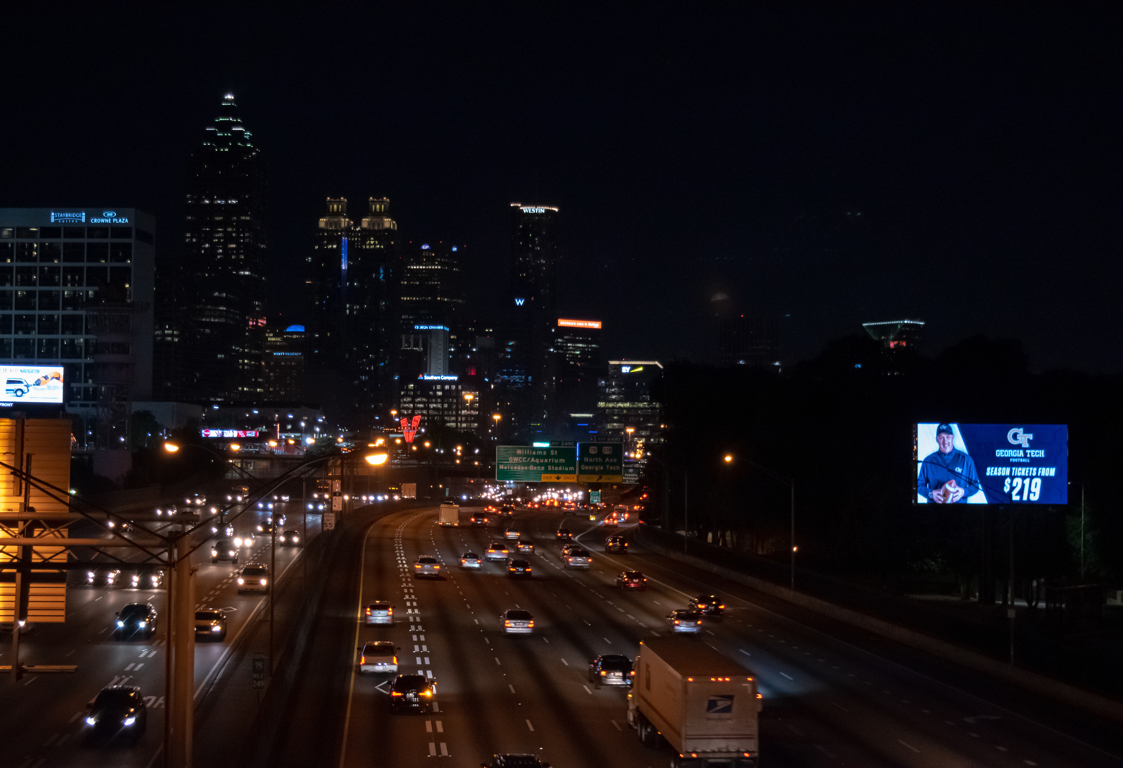 Looking South on the Fifth Street bridge.